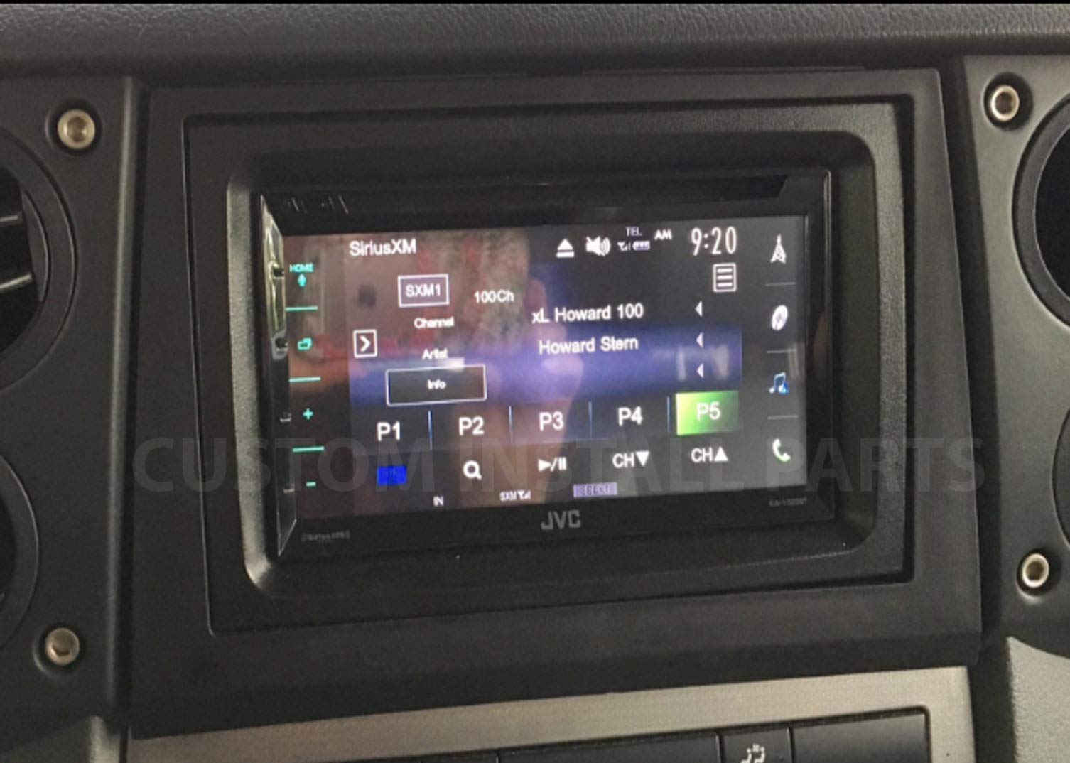Double Din Car Stereo Radio Navigation Bezel Dash Kit for 2006-2007 Jeep Commander - Aftermarket Upgrade with Touchscreen & GPS - Perfect for Road Trips & Off-Road Adventures