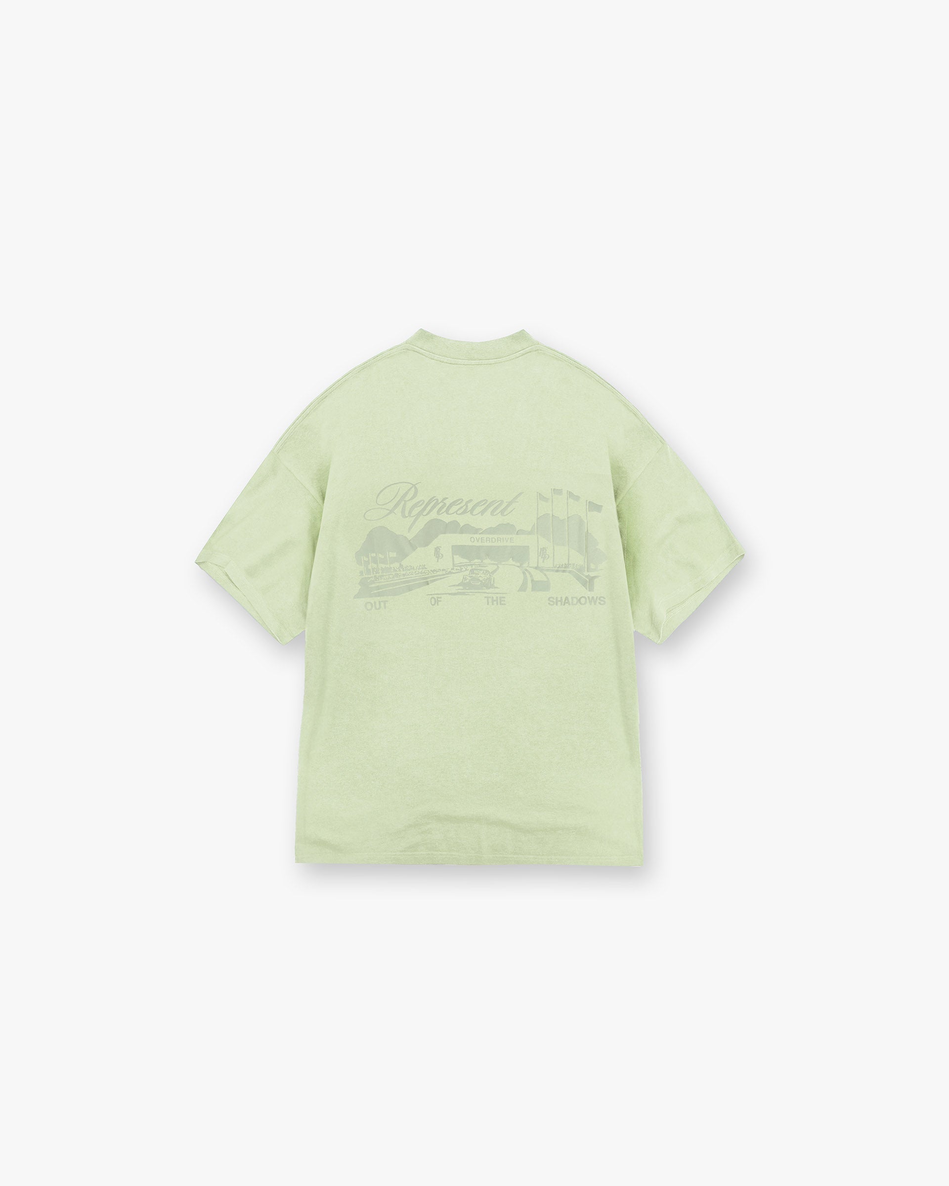Raceway T-Shirt - Soft Cotton Matcha Green Tee for Men & Women | Casual Wear, Street Style, and Everyday Comfort
