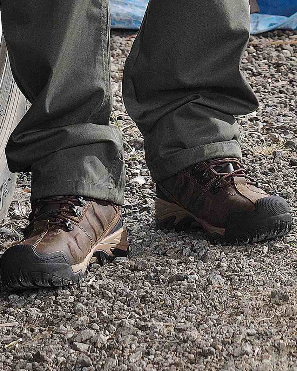 Fort Deben Safety Boots - Steel Toe Work Boots for Men & Women, Waterproof & Slip Resistant - Ideal for Construction, Warehouse & Outdoor Work