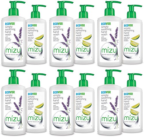 (6 Pack) Mizu Citrus Hand Wash - 250ml Each | Refreshing & Moisturizing | Perfect for Bathroom, Kitchen & Office Use