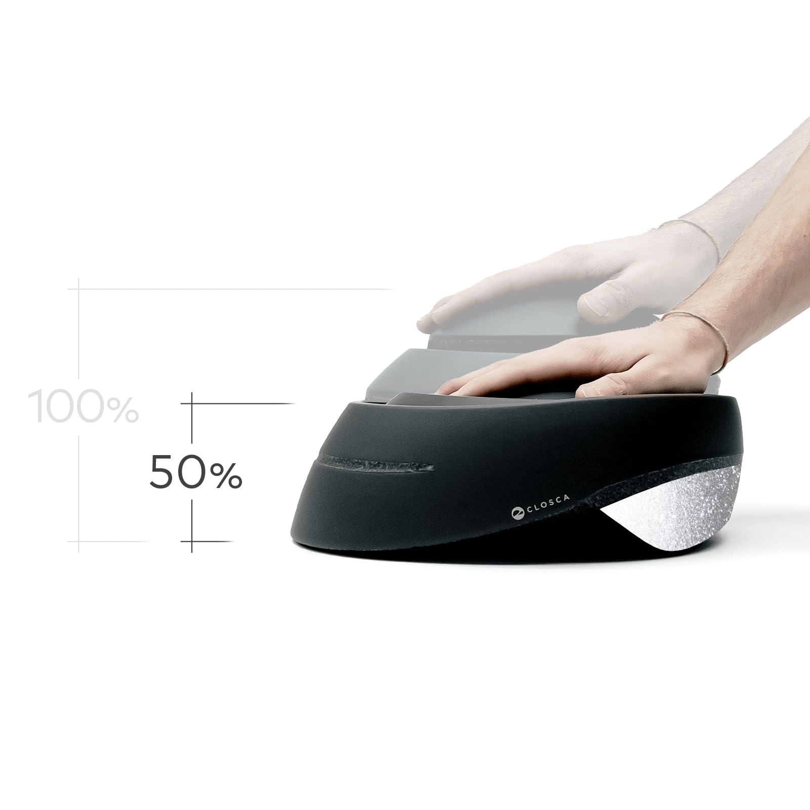 CLOSCA Folding Bike Helmet for Adults - Collapsible & Lightweight Cycling Helmet for Men & Women - Perfect for Biking, Electric Scooters & Commuting