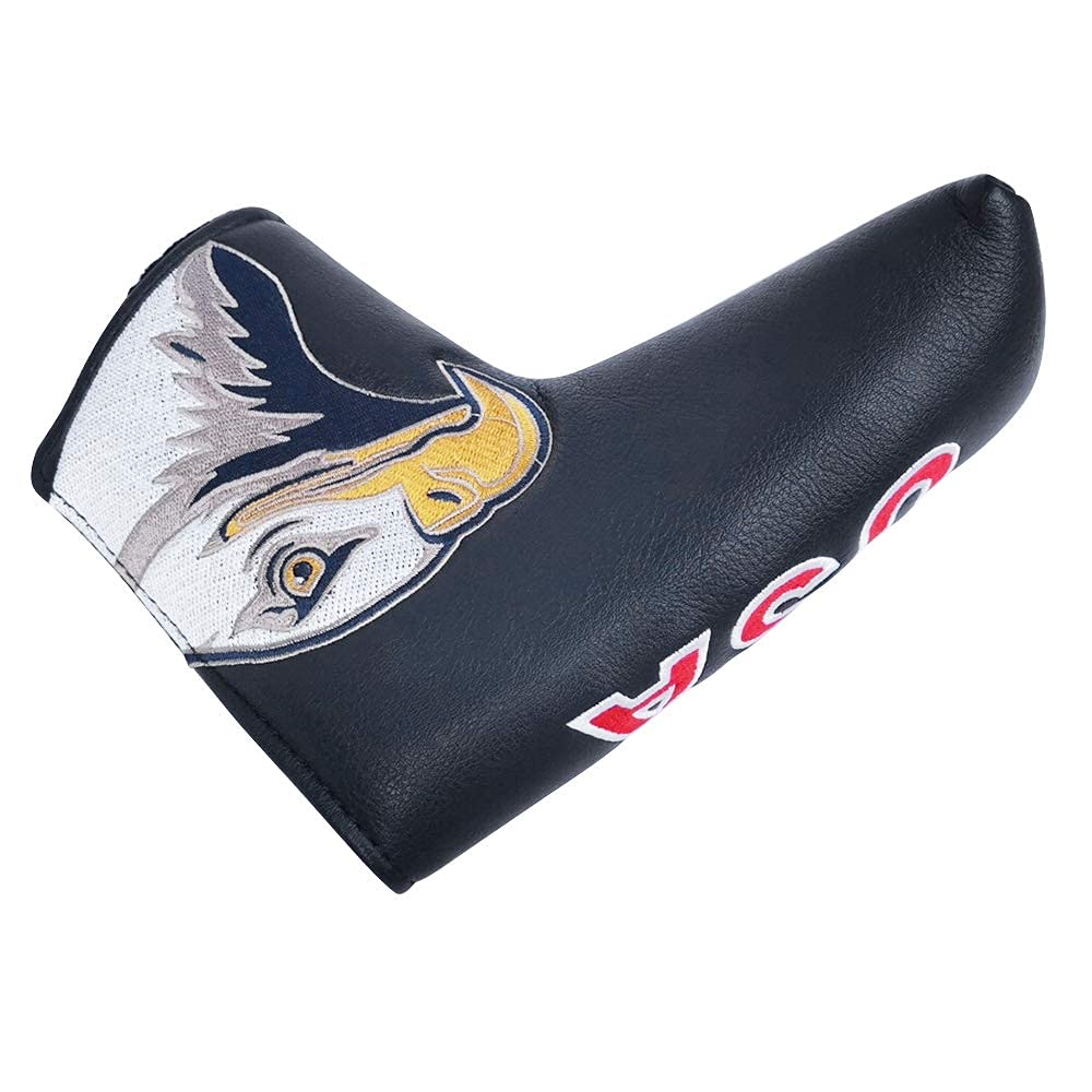 Premium Golf Blade Putter Cover - Synthetic Leather Headcover with Secure Closure - Compatible with Scotty Cameron, Odyssey, Taylormade & Ping Putters - Perfect for Golf Course & Practice Sessions