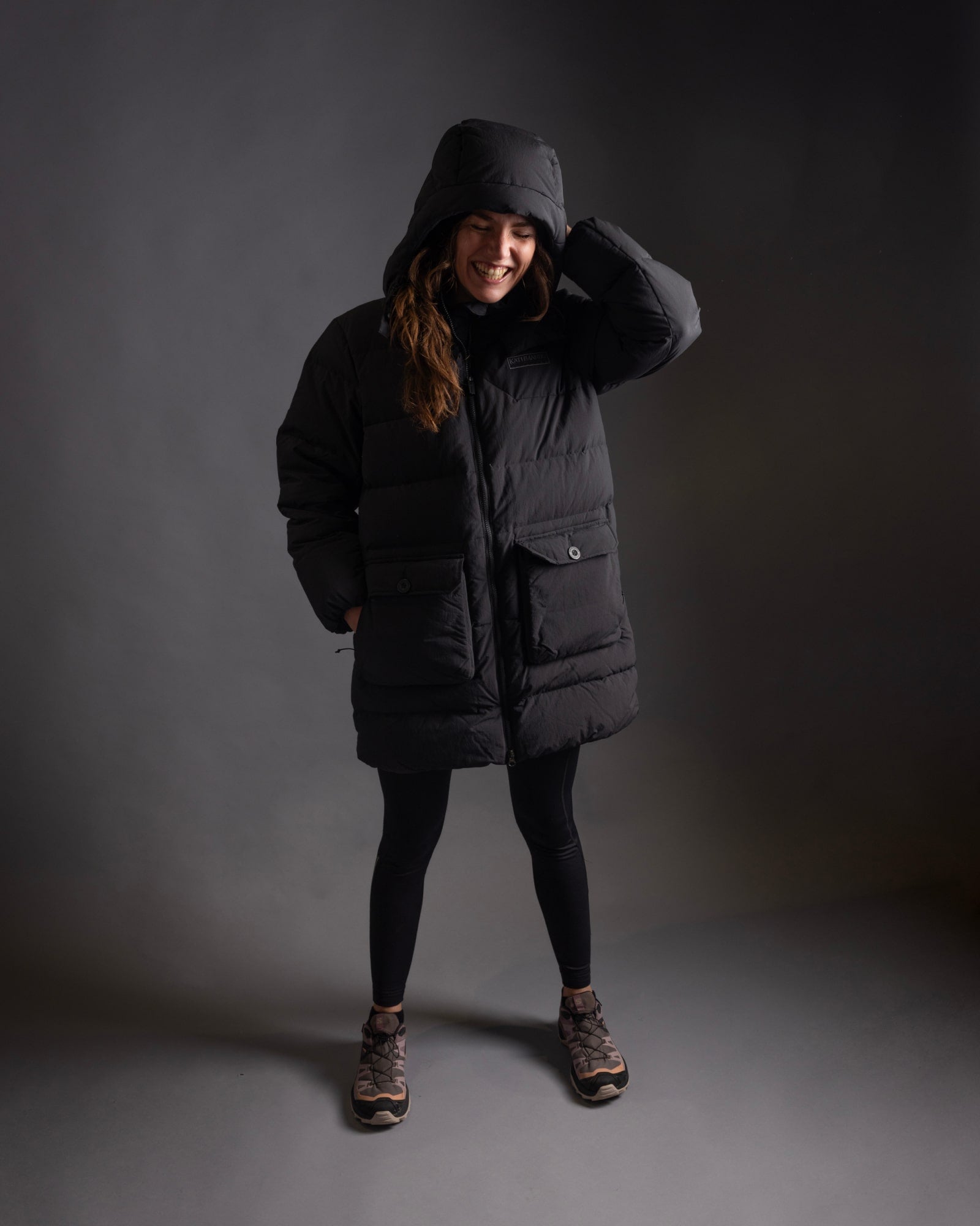 Women's Epiq Down Heritage Parka Jacket - Waterproof Winter Coat with Hood, Warm Insulated Outerwear for Extreme Cold Weather (Black Stingray) - Perfect for Snowboarding, Skiing & Arctic Adventures