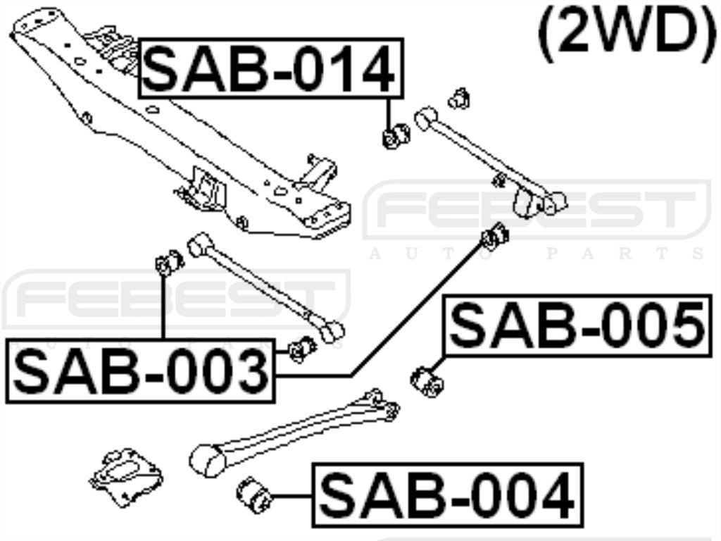 Subaru Lateral Control Arm Bushing - Replacement 20271-Aa020 / 20271Aa020 for Improved Suspension Performance | Perfect for Subaru Forester, Outback & Legacy Repair & Maintenance