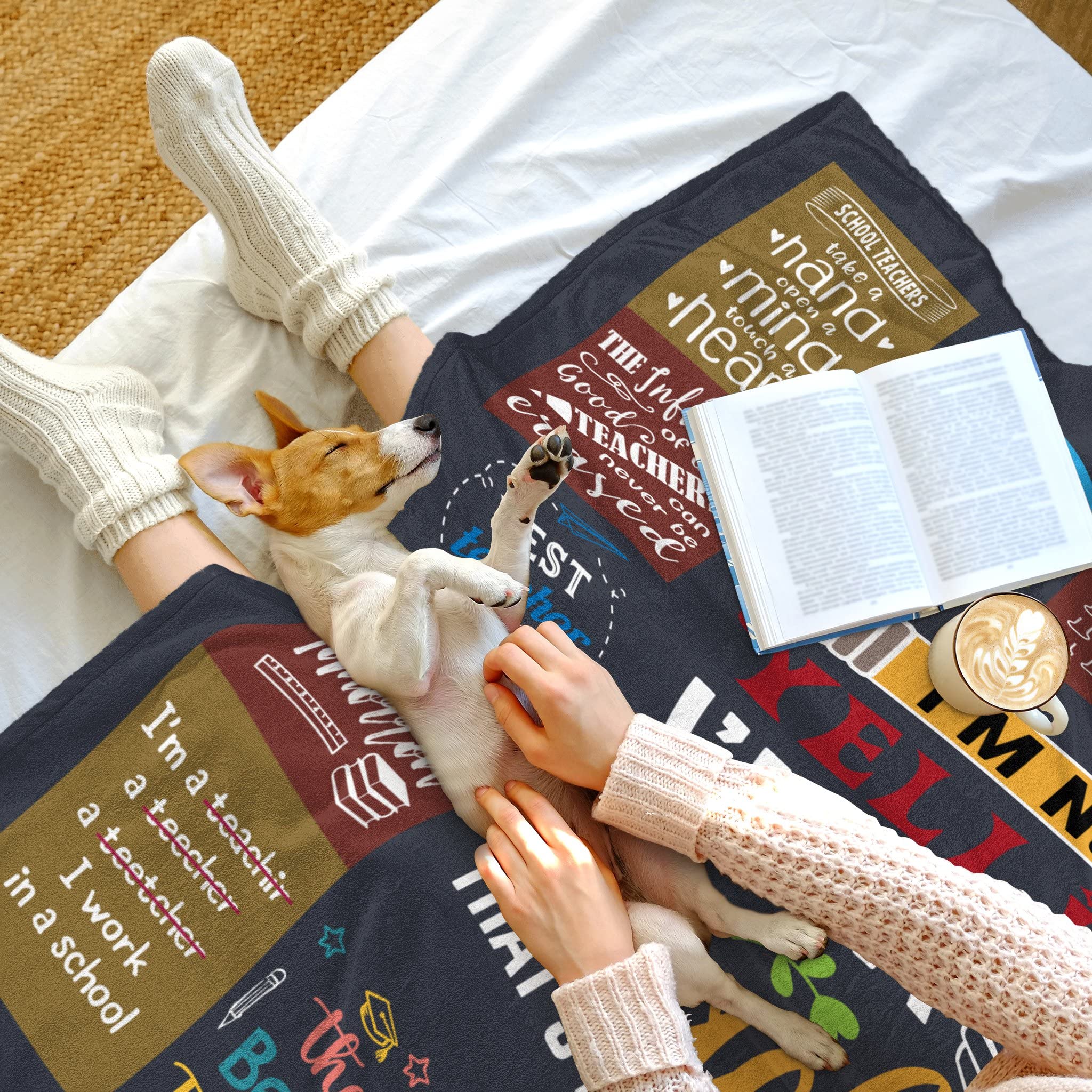 Cozy 50x60 Inch Teacher Appreciation Blanket - Best Retirement, Birthday & Thank You Gift for Women Educators - Perfect for Classroom, Home & Relaxation