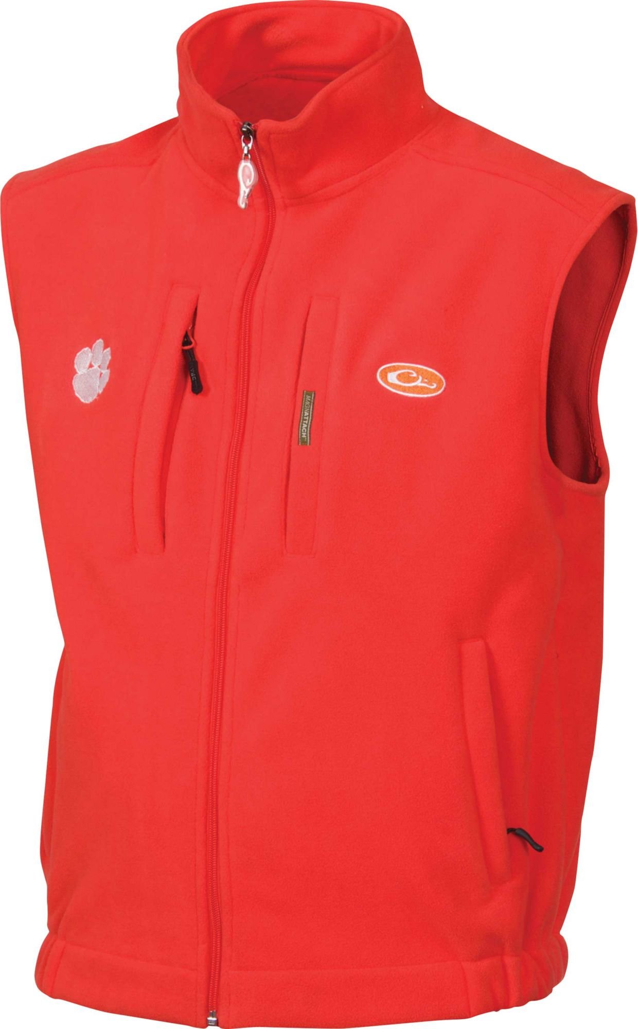 Drake Clemson Windproof Layering Vest for Men - Orange, Size XL - Lightweight Outdoor Insulated Jacket for Hiking, Camping & Cold Weather Activities
