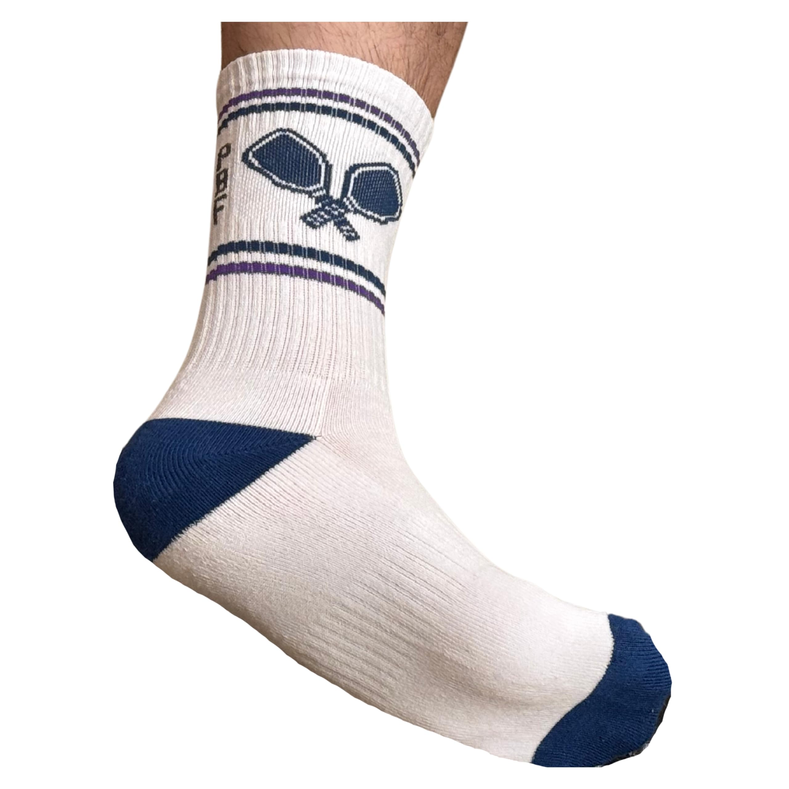 **Moisture-Wicking PBF Pickleball Socks for Men & Women - Athletic Crew & Quarter Length - Breathable Dri-Fit Cotton - Perfect for Tennis, Squash, Padel & Sports Enthusiasts**