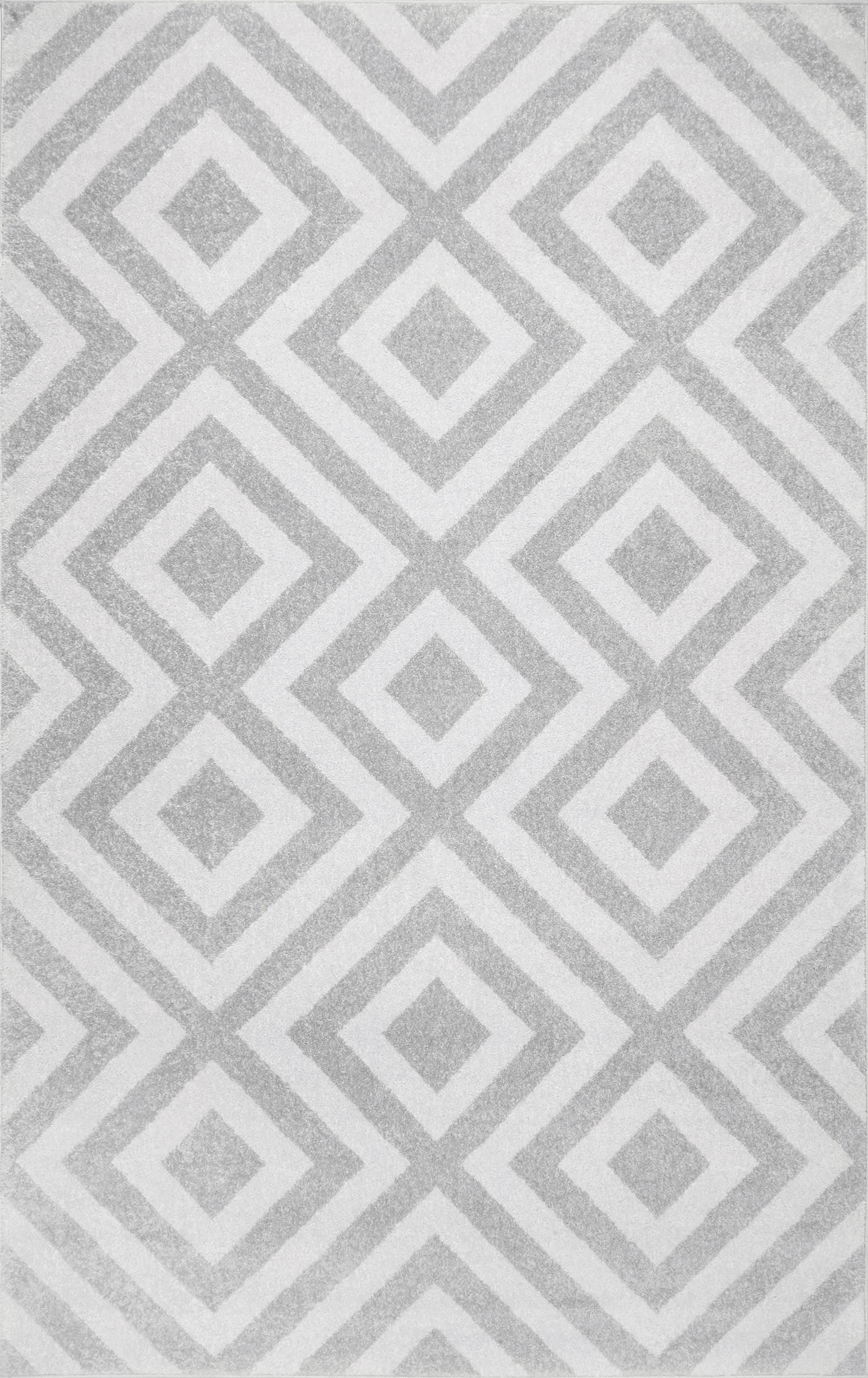 Chevron Stripes Area Rug - Light Grey Modern Design for Living Room, Bedroom & Office | Soft & Durable Home Decor