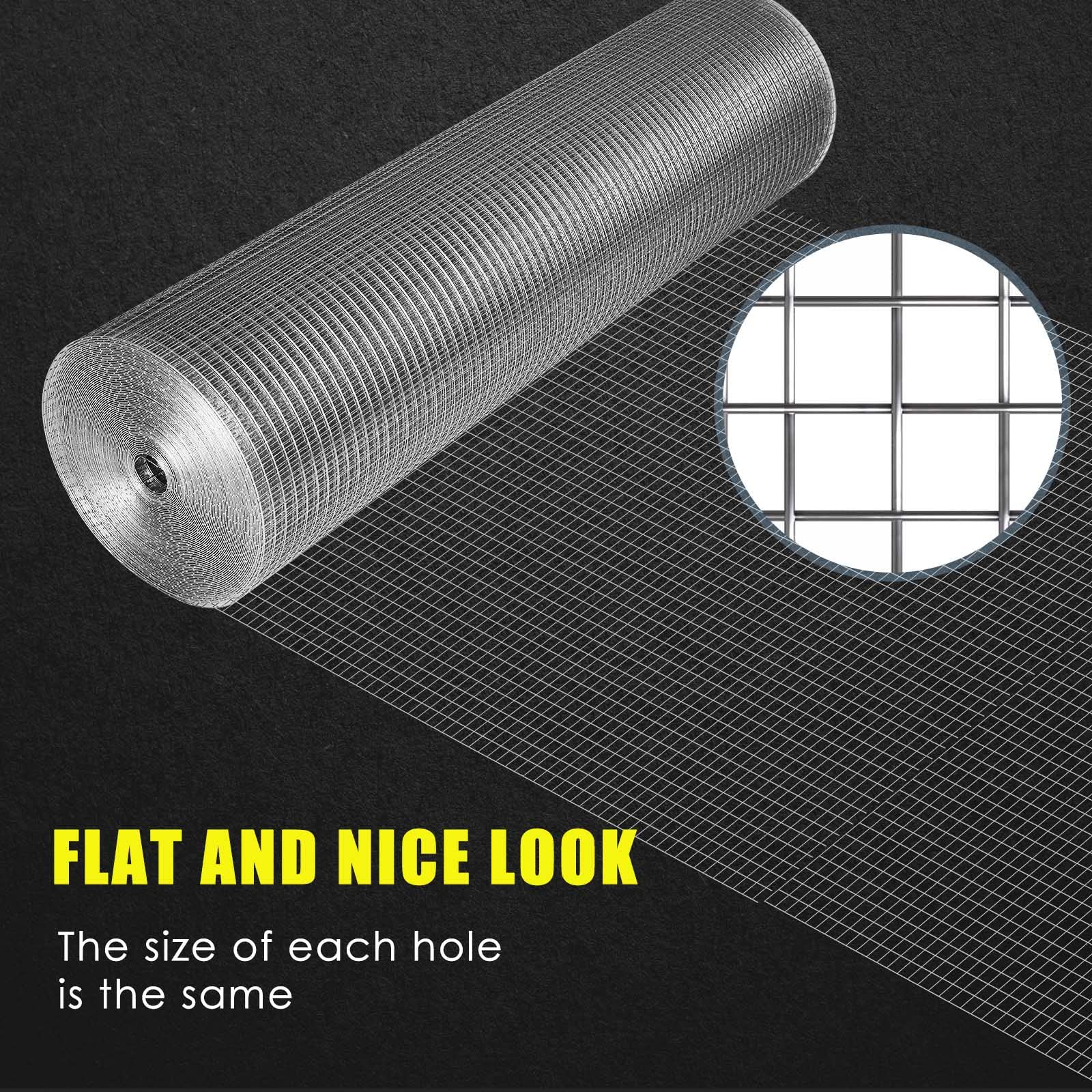 **GoldPeak 1/2 Inch Mesh Galvanized Hardware Cloth - 19 Gauge Chicken Wire Fence Roll (60