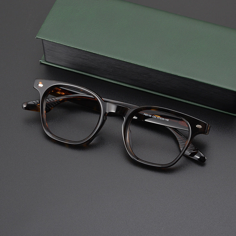 Stylish Acetate Square Glasses Frames SC8016 - Lightweight & Durable Eyewear for Men & Women - Perfect for Reading, Working & Fashion Accessories