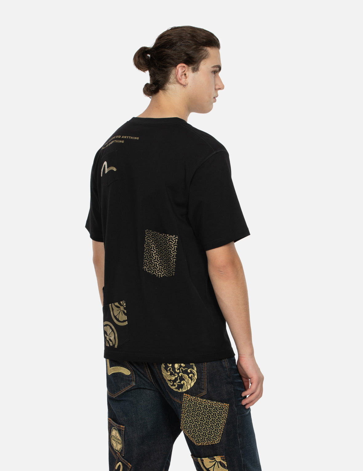 Multi-Print & Multi-Pocket Regular Fit T-Shirt for Men - Casual Wear, Street Style, and Everyday Comfort