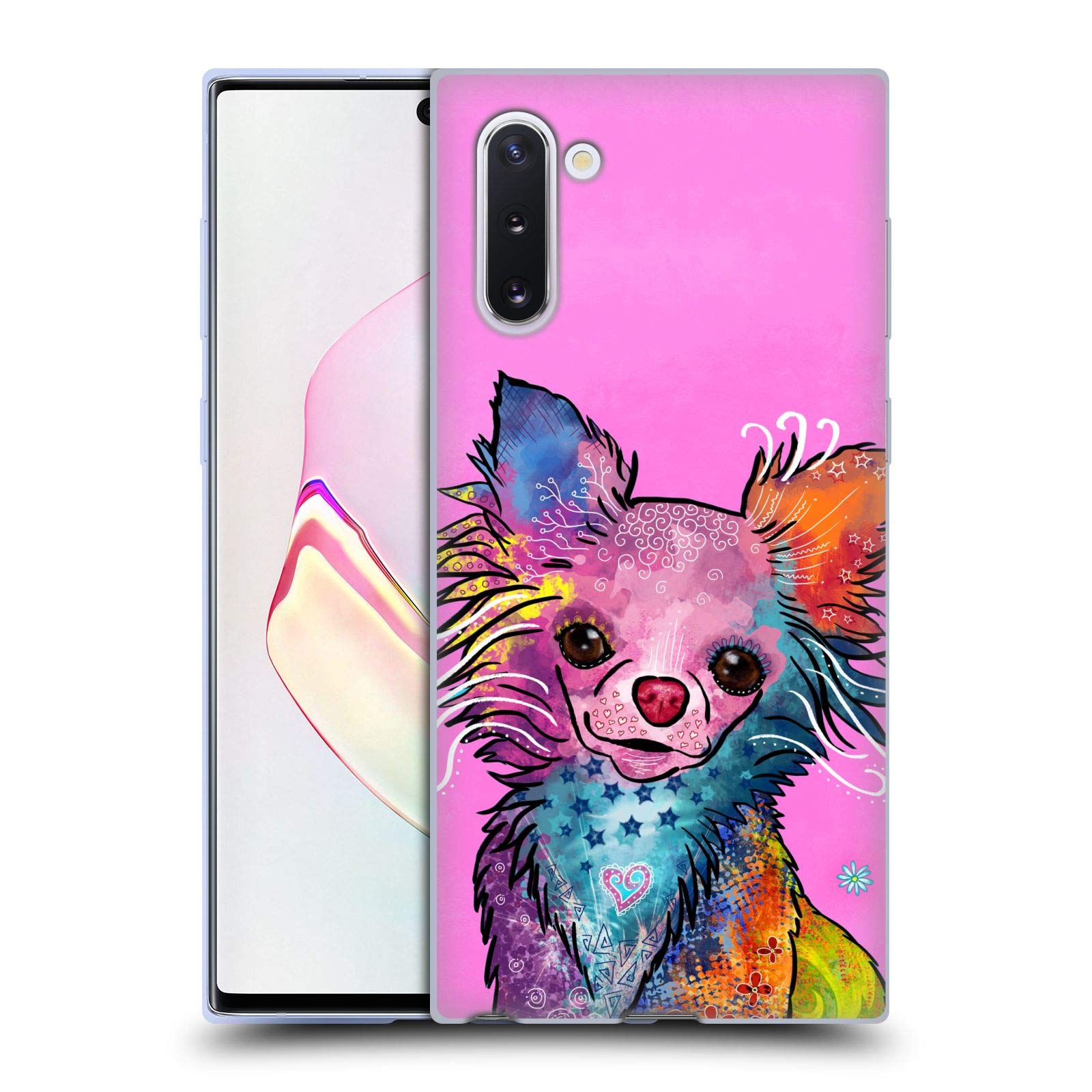 Head Case Designs Officially Licensed Duirwaigh Chihuahua Dog Soft Gel Case for Samsung Galaxy Note10/5G - Perfect for Daily Use, Travel & Gift Giving