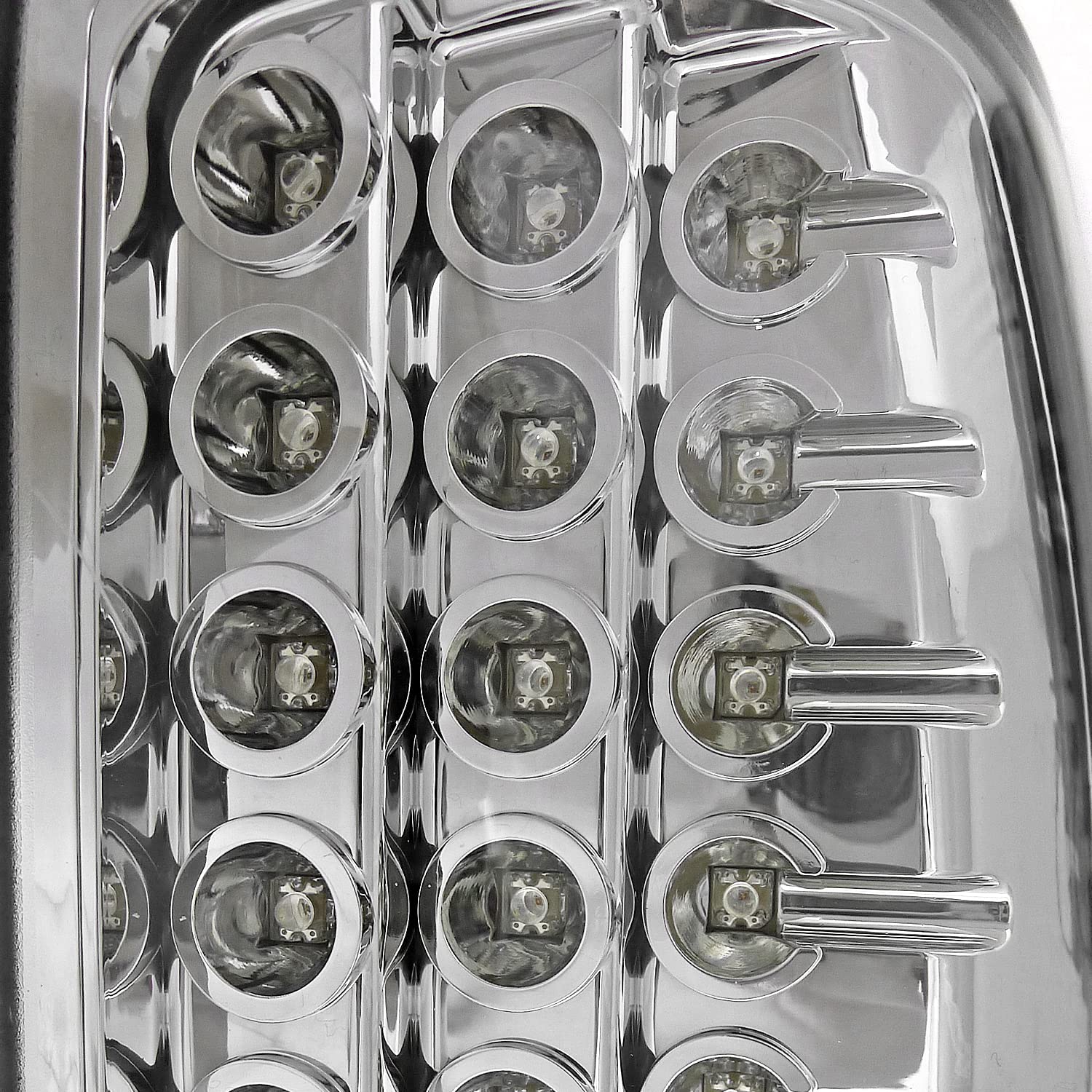 Spec-D Tuning Chrome Headlights with Corner Bumper Lamps & 8-LED Fog Lights - Compatible with GMC Yukon XL (Left & Right Pair) | Durable Headlamp Assembly for Off-Roading & Night Driving