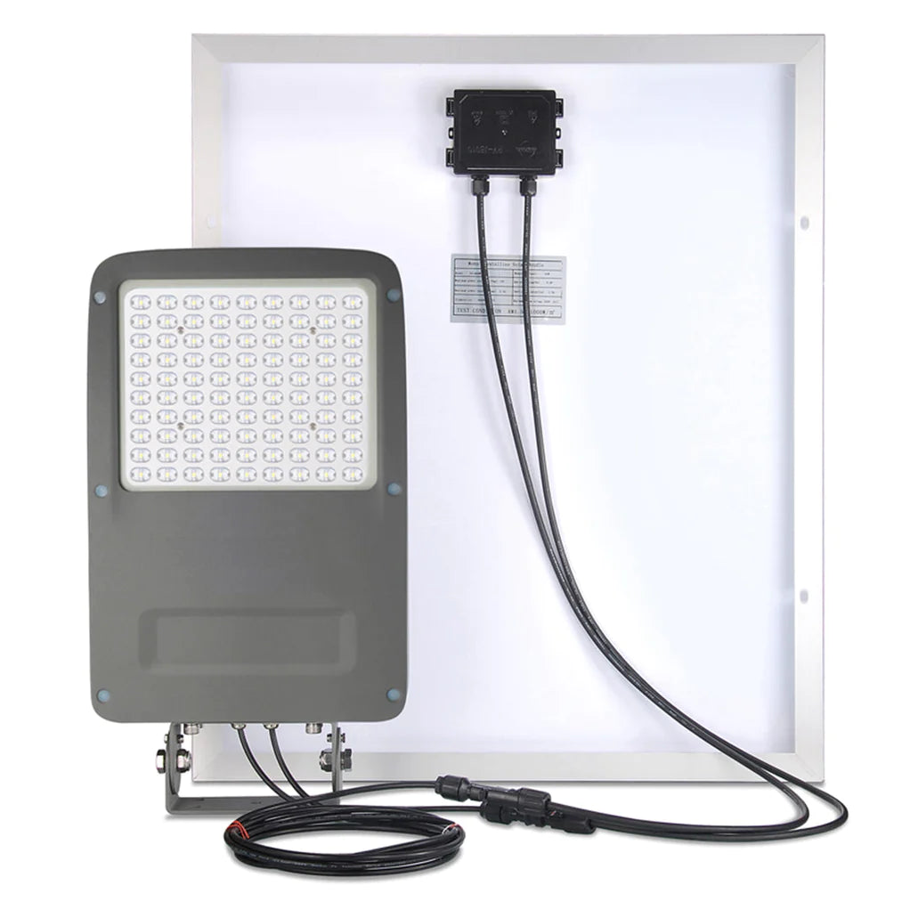 60W Solar Billboard Light - 7200 Lumens, 5000K Daylight White, IP67 Waterproof, Pole/Yoke Mount - 3 Year Warranty | Ideal for Outdoor Advertising Signs, Parking Lots, and Street Lighting