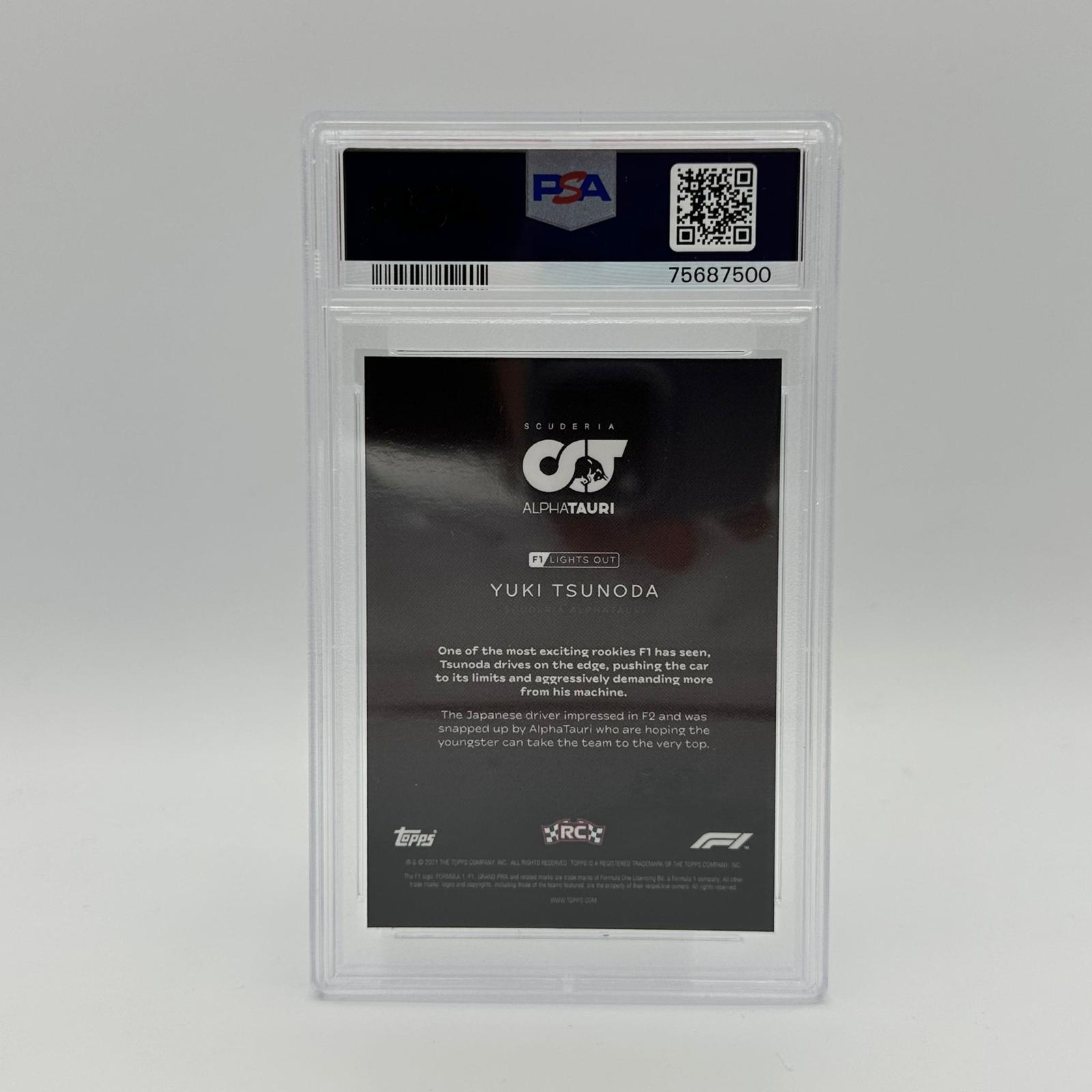 2008/10 Yuki Tsunoda PSA 9 Graded Red Parallel Racing Driver Card - Perfect for F1 Collectors, Sports Memorabilia Displays & Racing Enthusiast Gifts