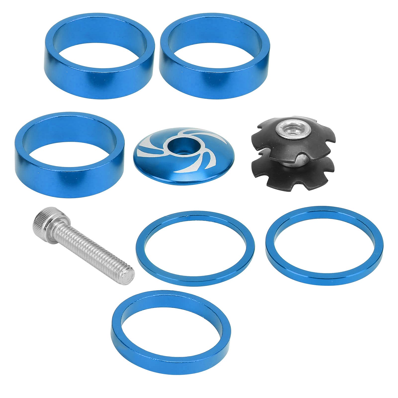 AMONIDA Lightweight Aluminum Alloy Bike Headset Spacers - High Performance Cycling Accessories for Mountain & Road Bikes | Perfect for Bike Upgrades & Maintenance