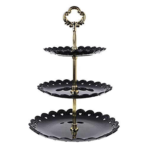 3-Tier Cake Stand for Wedding, Birthday Party & Afternoon Tea - Elegant Dessert Display Tower for Cakes, Fruits & Snacks (Color A) | Perfect for Special Occasions & Home Decor