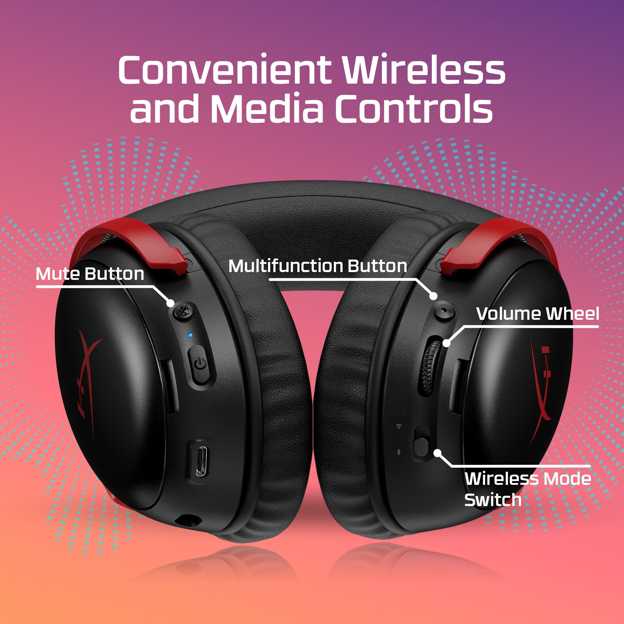 HyperX Cloud III S Wireless Gaming Headset - 7.1 Surround Sound, Noise Cancelling Mic - Perfect for PC, PS5, Xbox & Competitive Gaming