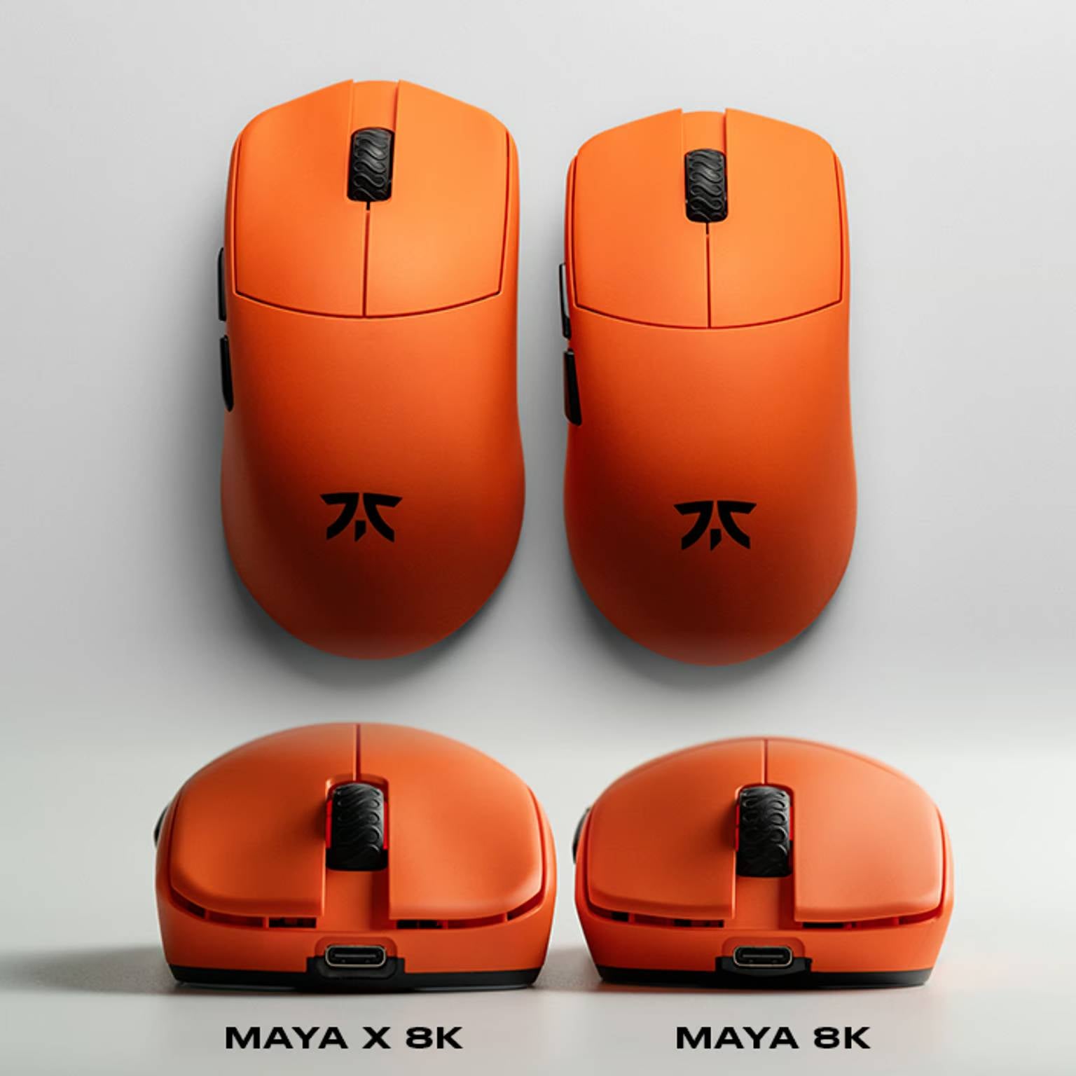 Fnatic x Lamzu Maya 8K Wireless Gaming Mouse - Ultra-Light 49g, 8K Polling Rate, Optical Switches - Perfect for Esports, FPS & MOBA Gaming
