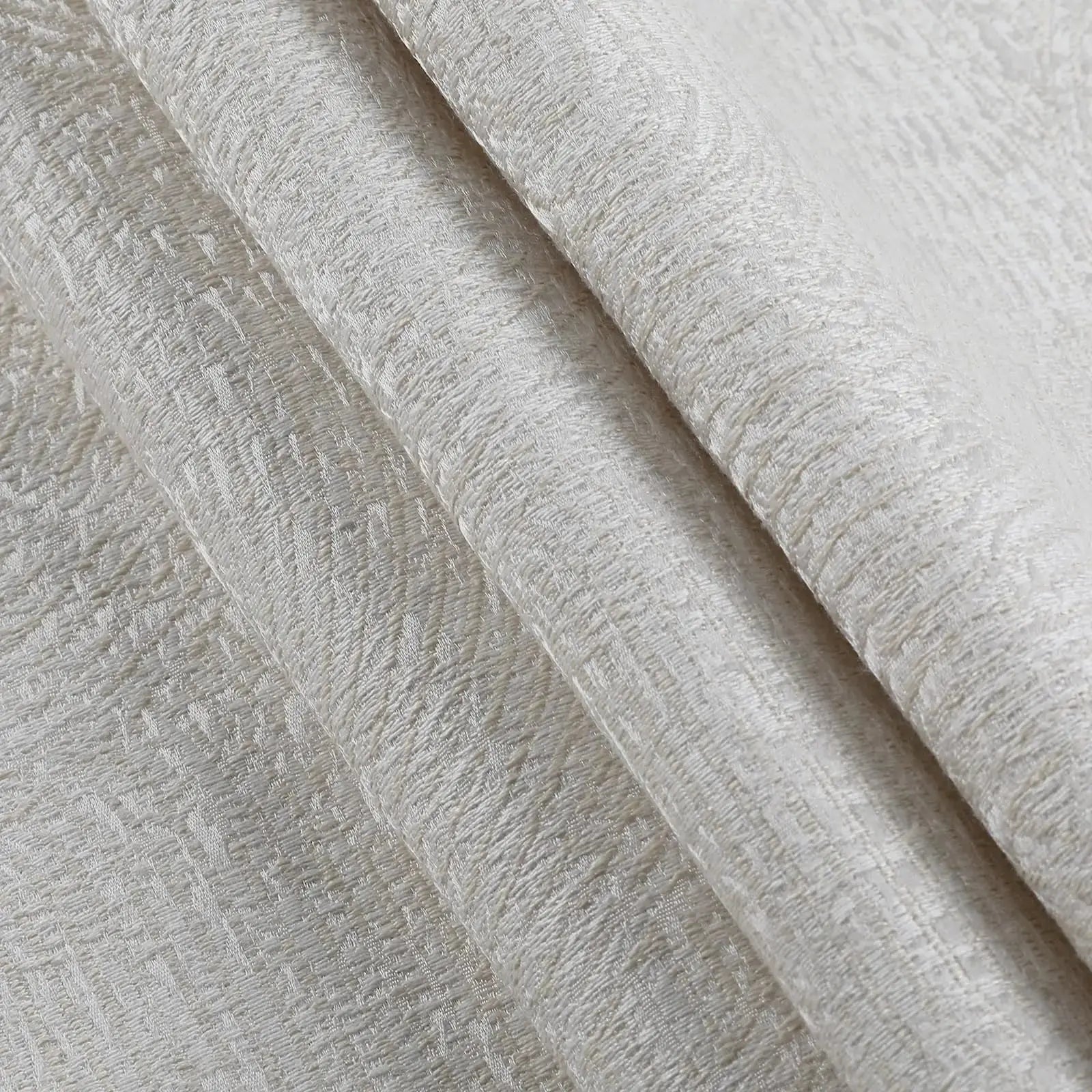 Lydia Rib Jacquard Curtains - Elegant Pleated Window Drapes for Living Room & Bedroom - Blackout Thermal Insulated Sheer Panels for Home Decor