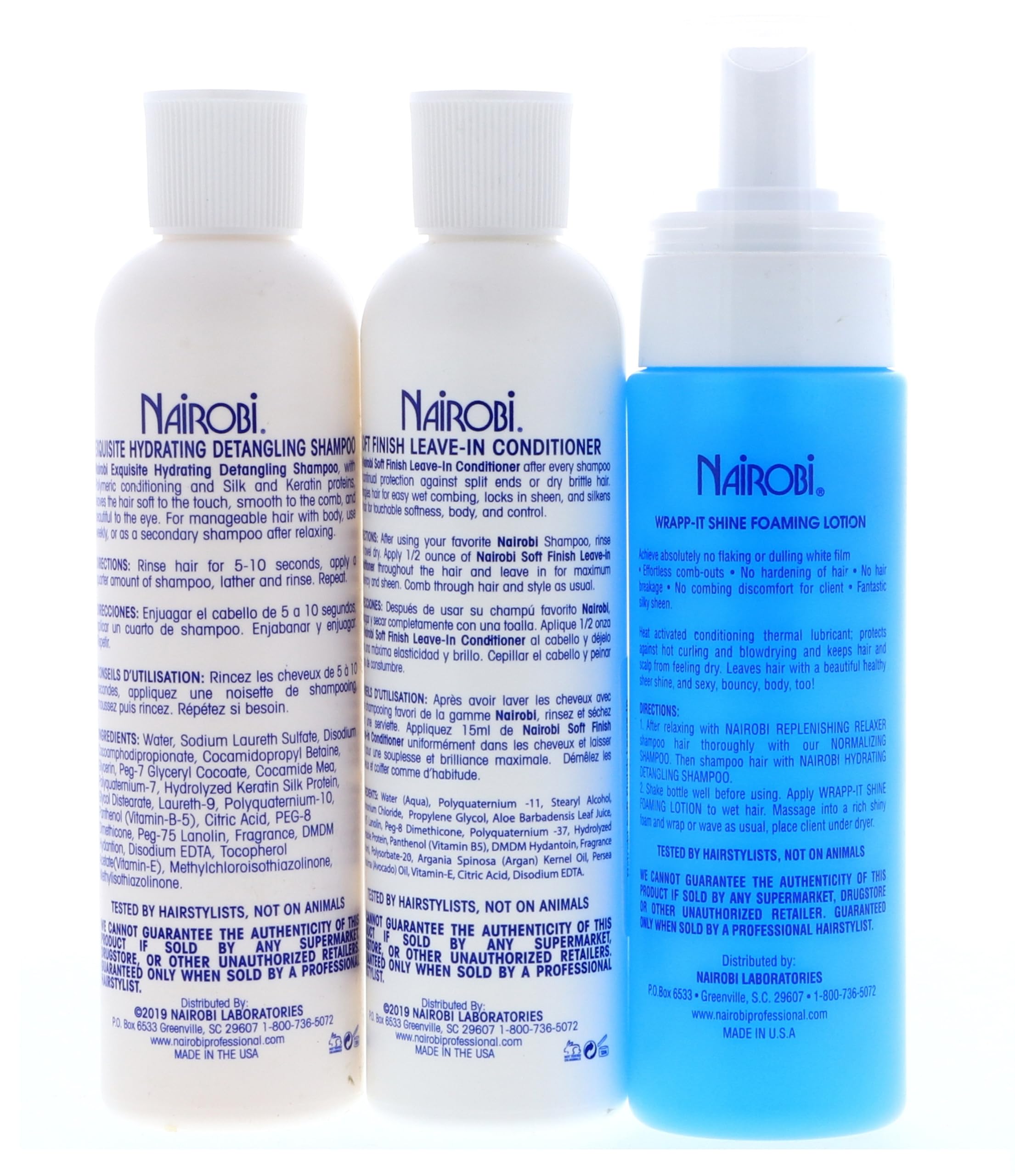 Nairobi Exquisite Hydrating Detangling Shampoo & Conditioner Set for Dry, Damaged Hair - Sulfate Free, Paraben Free Hair Care Duo for Smooth, Frizz-Free Locks | Perfect for Daily Use & Salon-Quality Results at Home