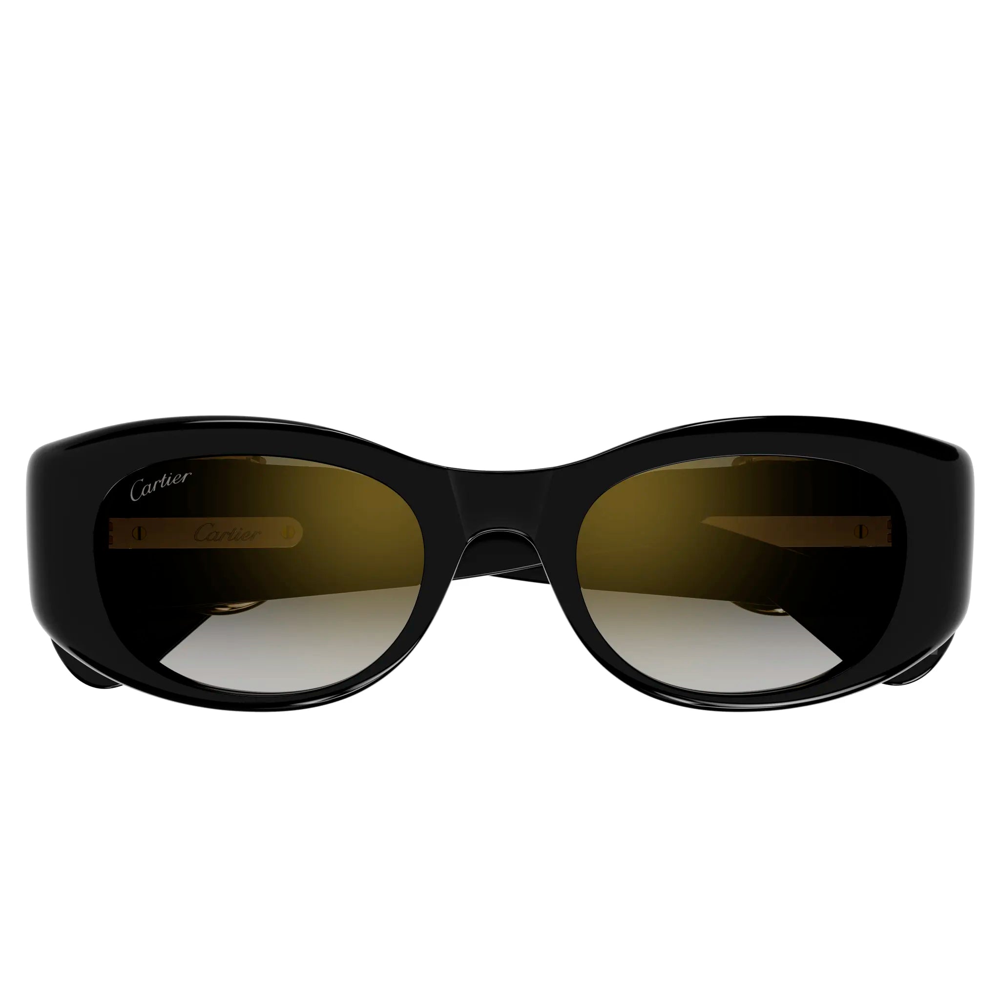Cartier CT0472S 001 C Panthere De Cartier Black Grey Polarized Sunglasses for Women - Luxury UV Protection Shades for Driving, Beach & Outdoor Fashion