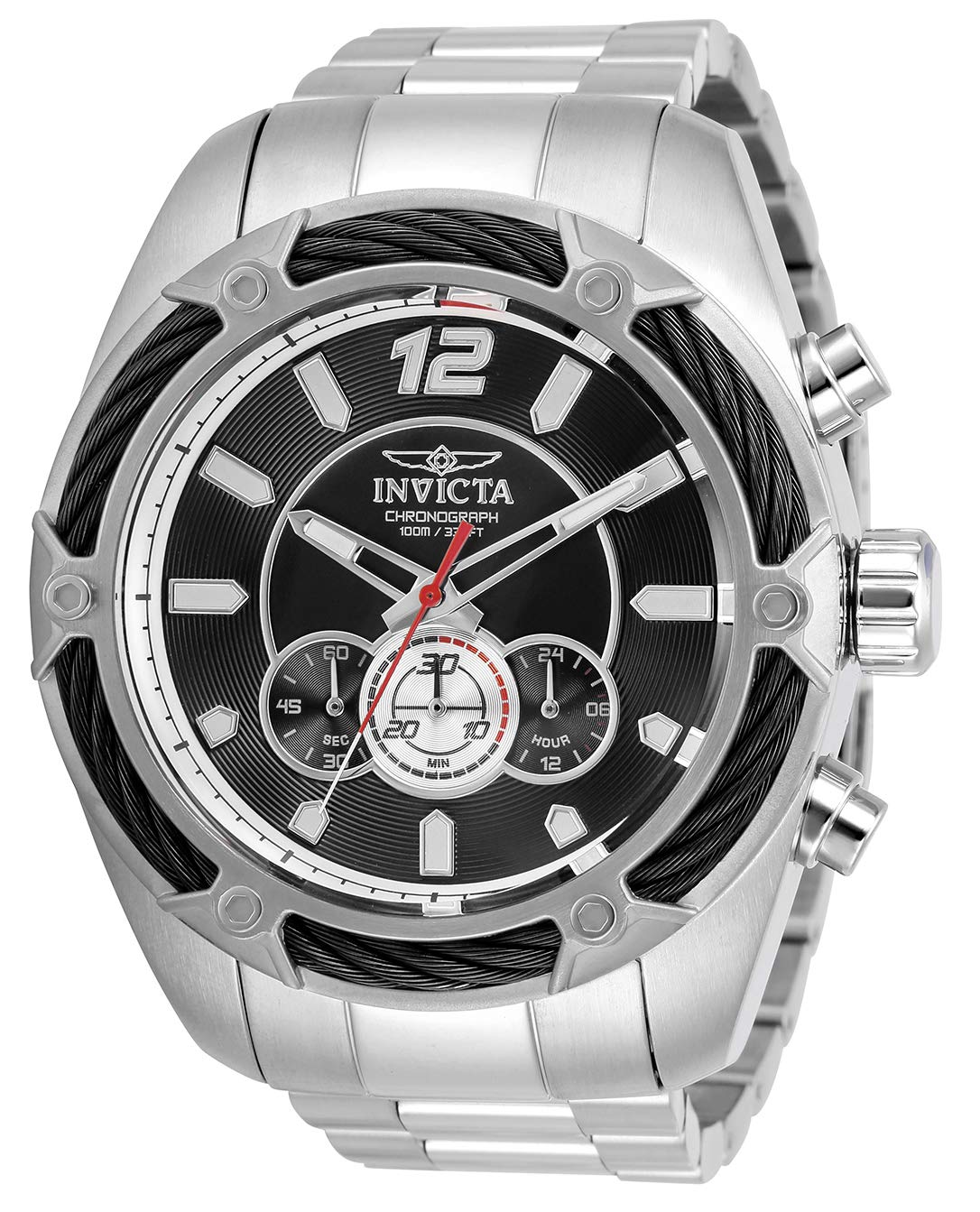 Invicta Men's Bolt Quartz Watch - Stainless Steel, Silver for Business & Casual Wear