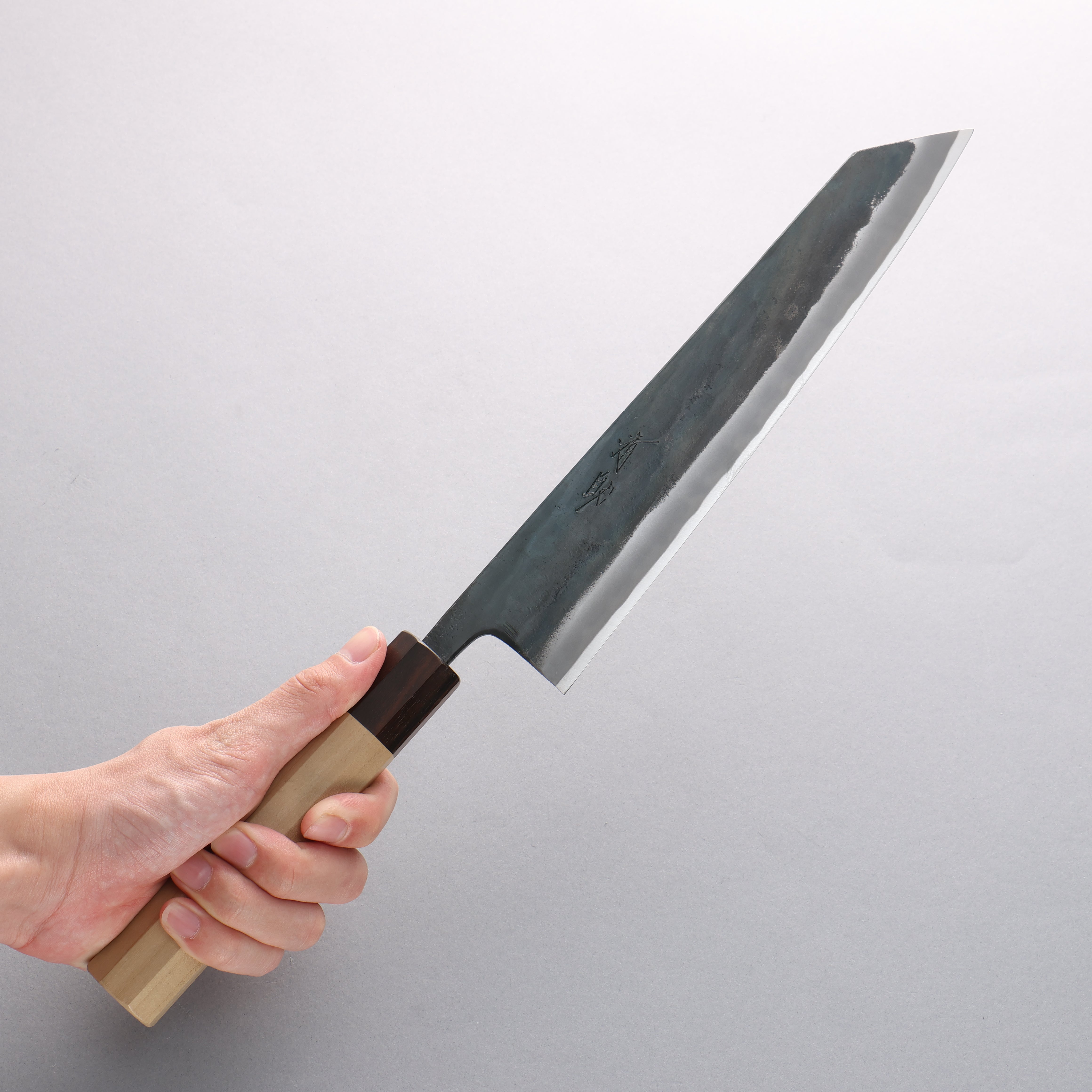 Premium Seisuke Blue Super Black Kiritsuke Gyuto Knife 240mm - Japanese Chef Knife with Magnolia & Ebony Handle - Perfect for Sushi, Sashimi, and Precision Cutting
