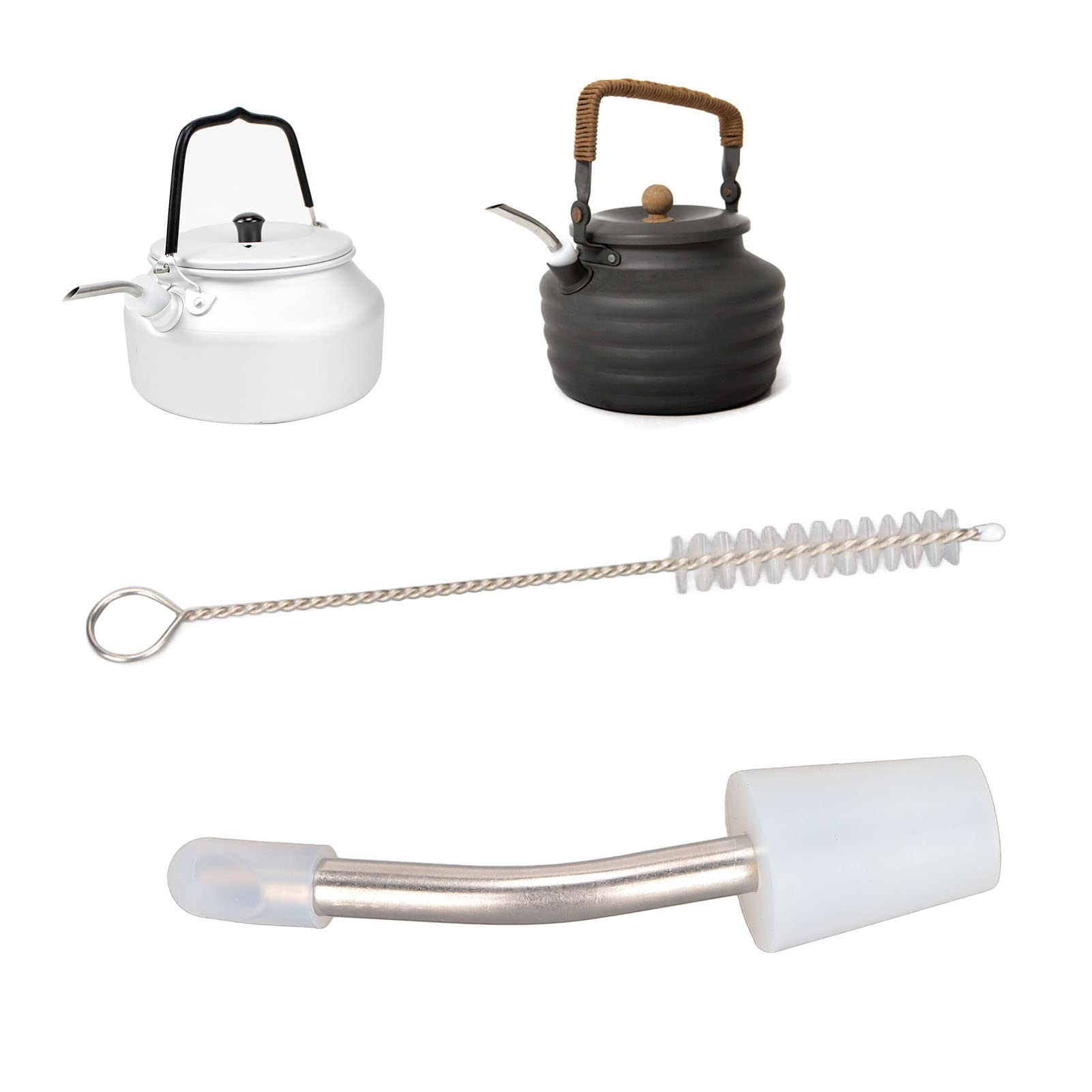 Premium Stainless Steel Coffee Kettle Spout with Extended Nozzle - Durable Teapot Spout for Precise Pouring, Perfect for Outdoor Camping, Home Brewing & Specialty Coffee Preparation