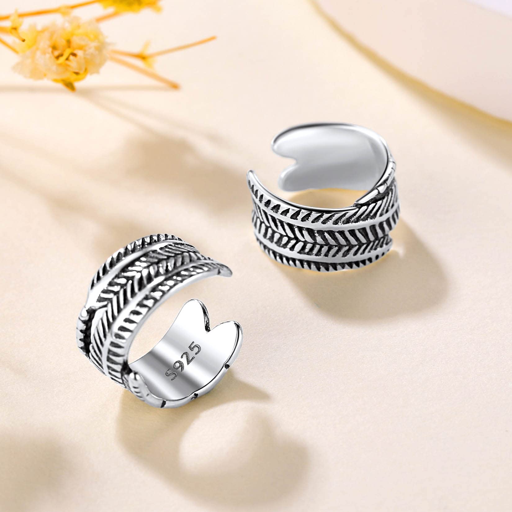Suplight 925 Sterling Silver Non-Piercing Helix Ear Cuff - Clip on Cartilage Wrap Earrings for Women & Teens | Trendy Boho Style for Parties, Weddings & Everyday Wear