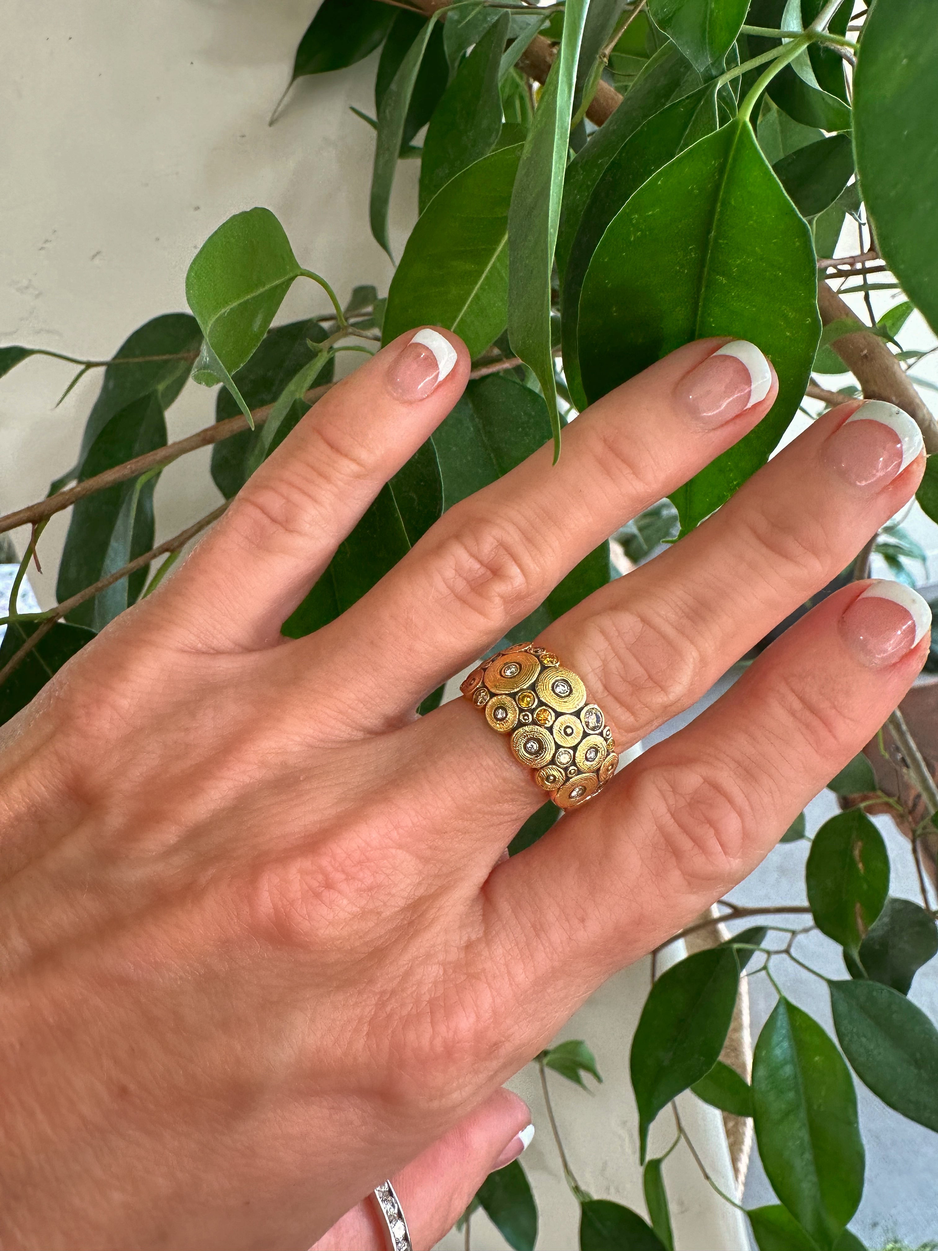 Alex Sepkus Ocean Ring R 110 - Handcrafted Sterling Silver Wave Design Jewelry for Women | Perfect for Beach Weddings, Anniversary Gifts & Everyday Elegance