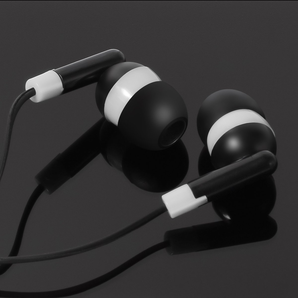 Bulk Disposable Earbuds Headphones 100 Pack - Individually Wrapped White Earphones KWA-08-W for School, Classroom, Students - Perfect for Education, Travel, Gym & Events