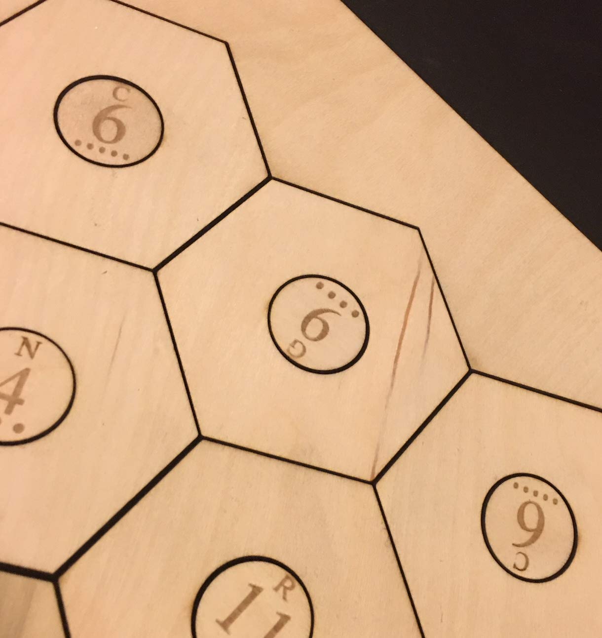 Premium Wooden Catan Board Game Set with Laser-Etched Number Tokens - Compatible with Settlers of Catan Base Game - Standard Size Strategy Board Game for Adults & Family Game Night
