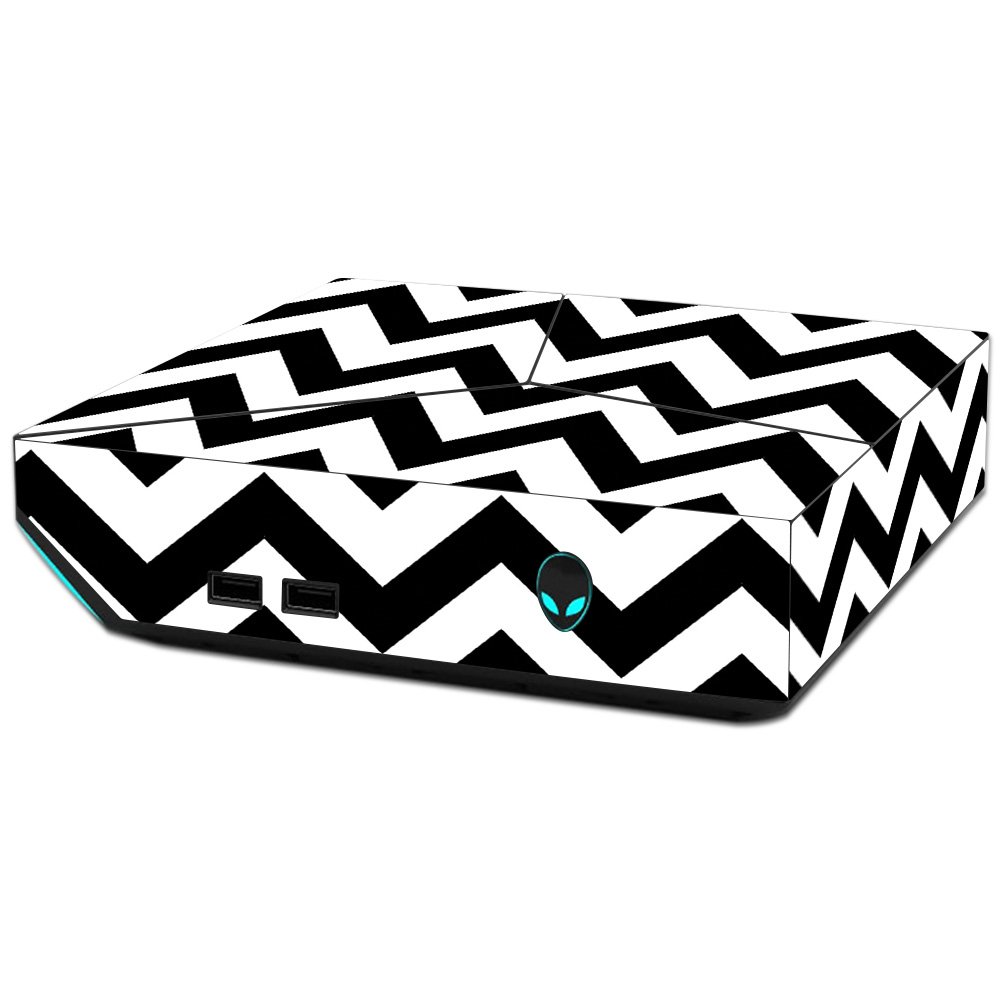 MightySkins Vinyl Decal Wrap Cover for Alienware Steam Machine - Black Chevron Design | Protective & Durable Skin | Easy to Apply & Remove | Made in USA | Perfect for Gaming Setups & PC Protection