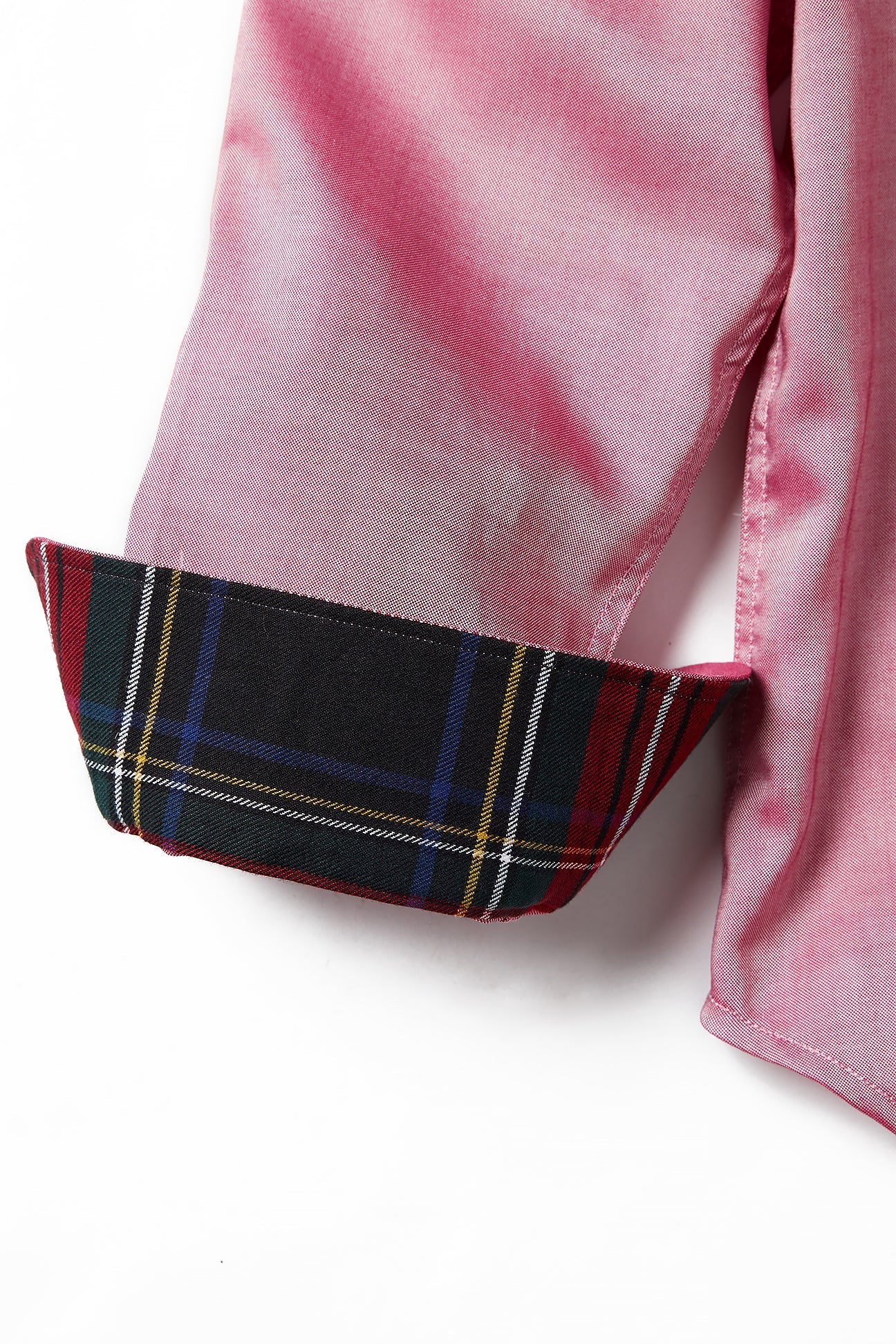 Women's Red Oxford Button Down Shirt with Black Stewart Trim - Perfect for Office, Casual Wear & Business Meetings
