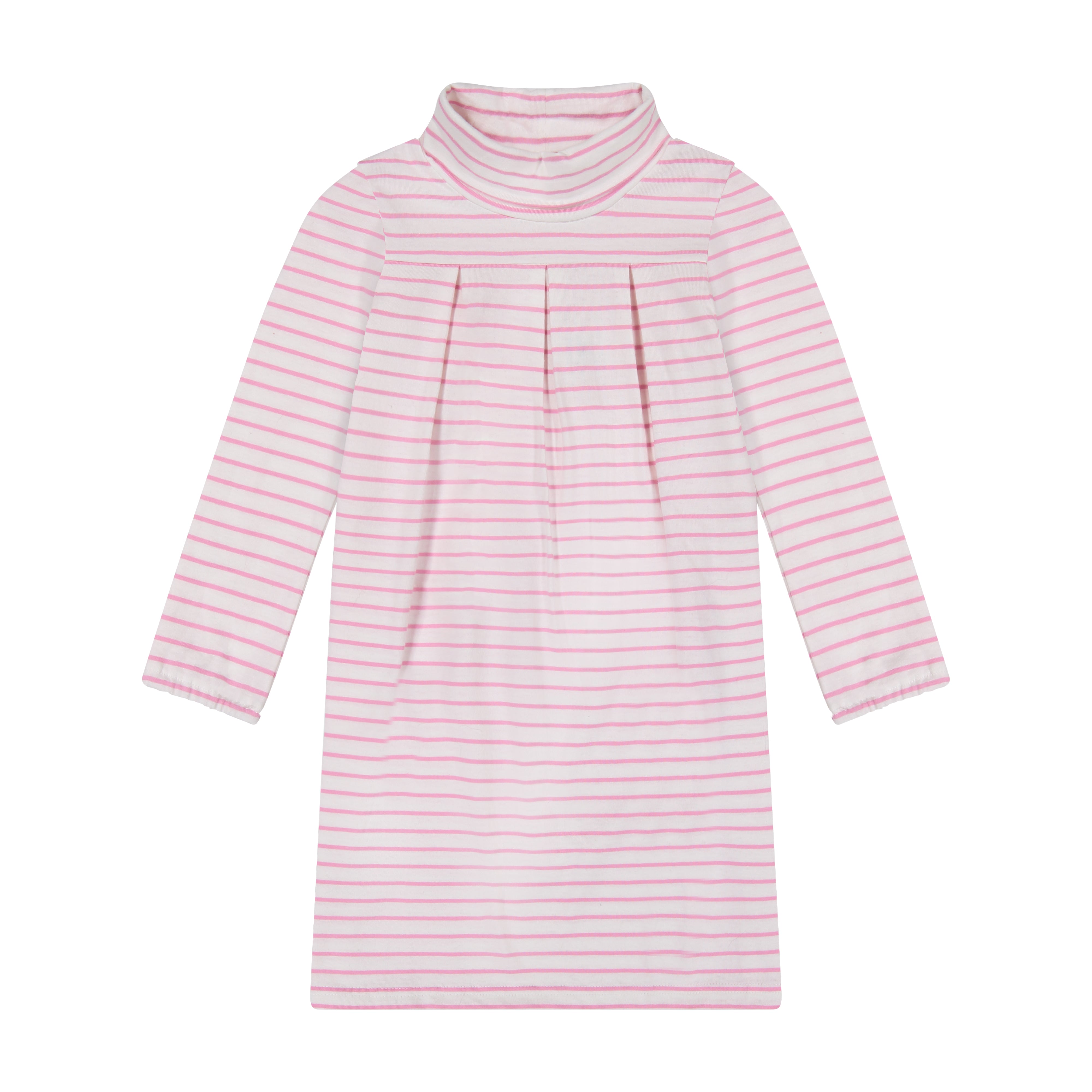 Suzy Girls Turtleneck Dress - Pink Striped Long Sleeve Knit Dress for Women & Teens | Perfect for Winter, Christmas, Office Wear & Casual Outfits