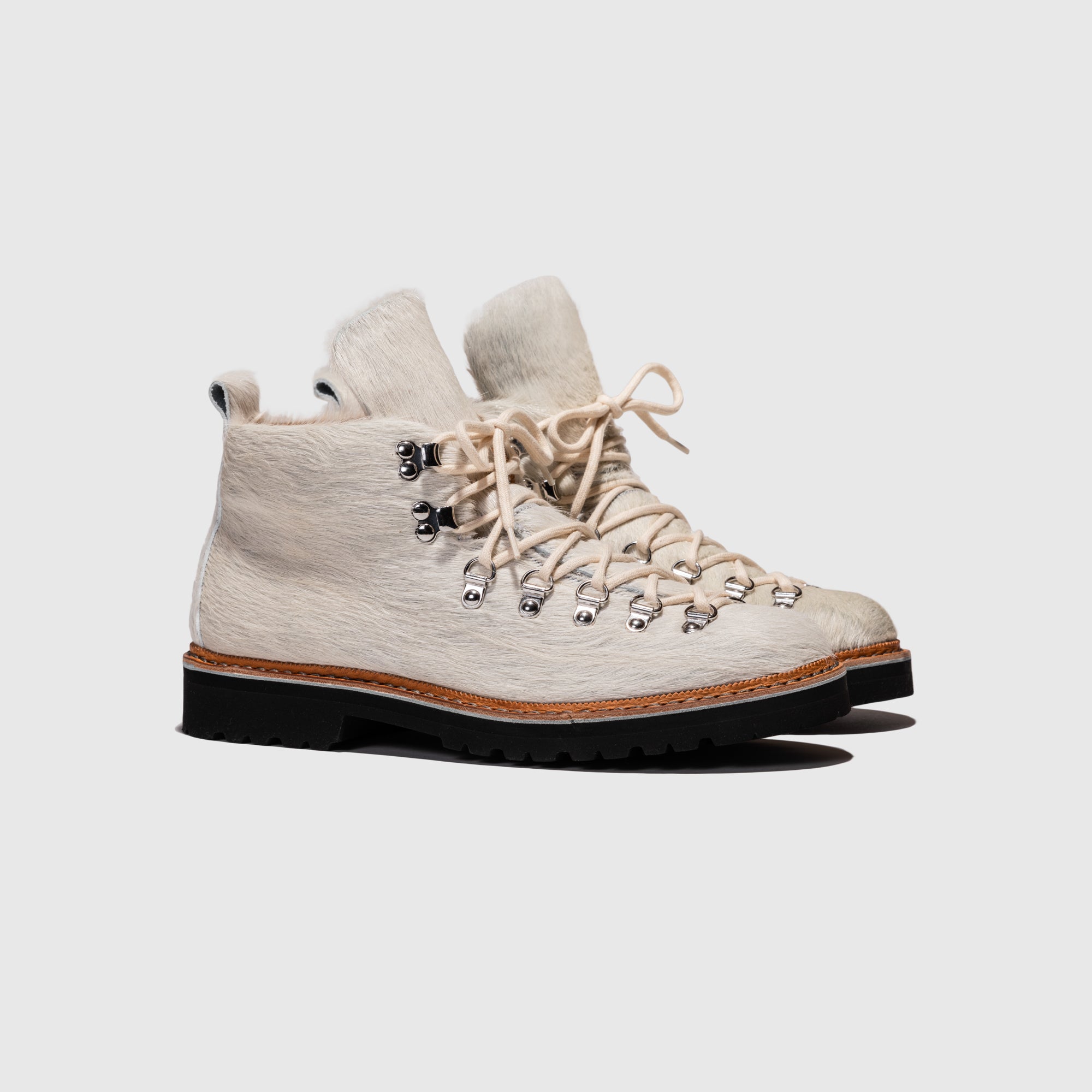 Women's M 120 Boot in White Pony Hair - Stylish & Comfortable Ankle Boots for Casual Outfits, Parties & Night Out