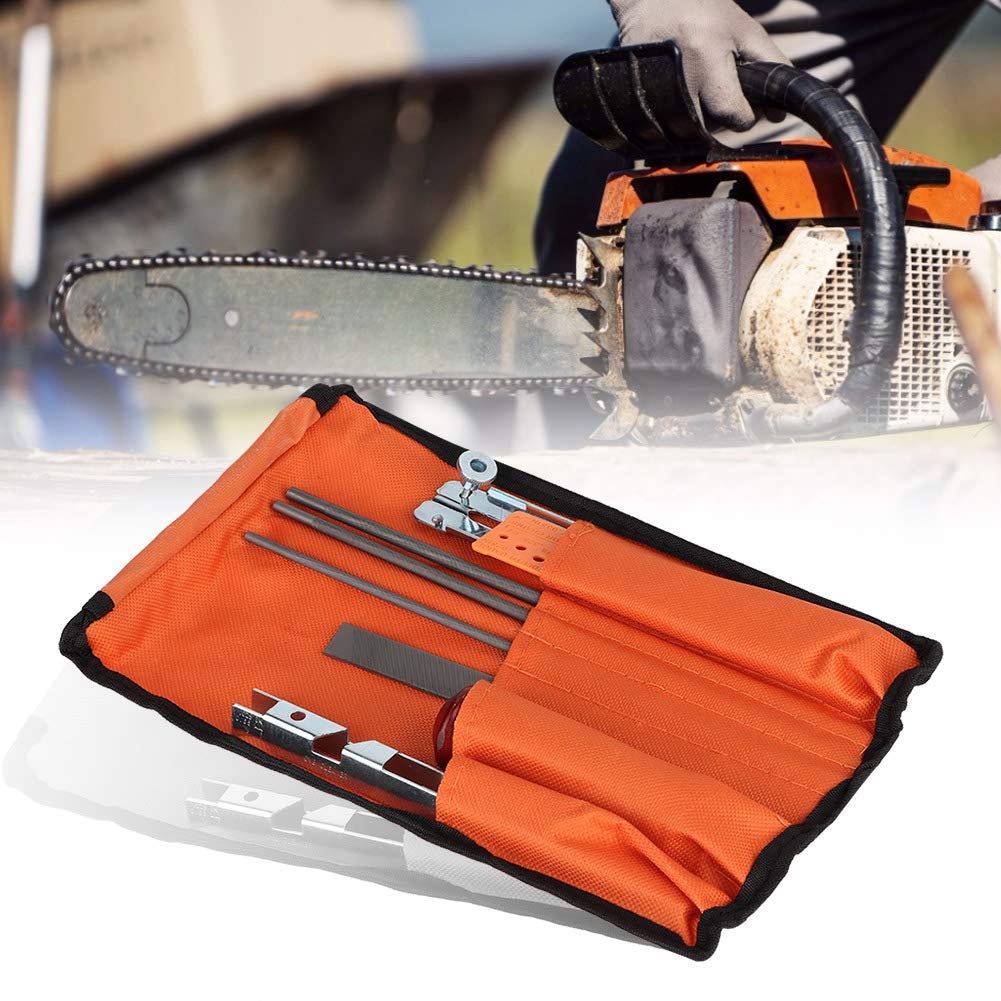 **10PCS Chainsaw Sharpening Kit - Depth Gauge Tool, Flat & Round Files for Chain Saw Blades | Professional Chainsaw File Tool Set | Perfect for Woodworking, Tree Cutting & DIY Home Maintenance**