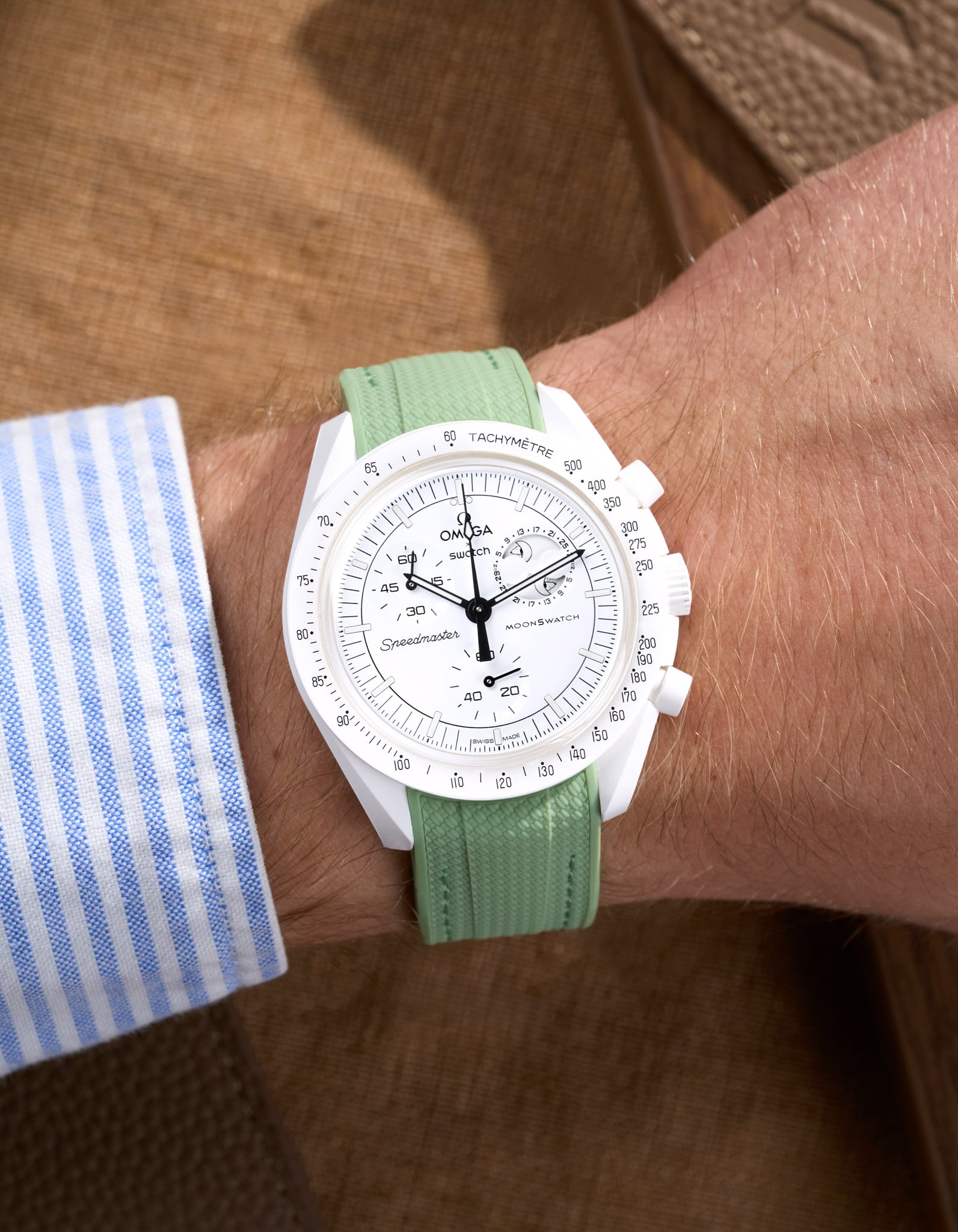 Original Omega X Swatch MoonSwatch Mission to Moonphase Rubber Watch Strap - Durable & Comfortable Replacement Band for Everyday Wear & Sports Activities
