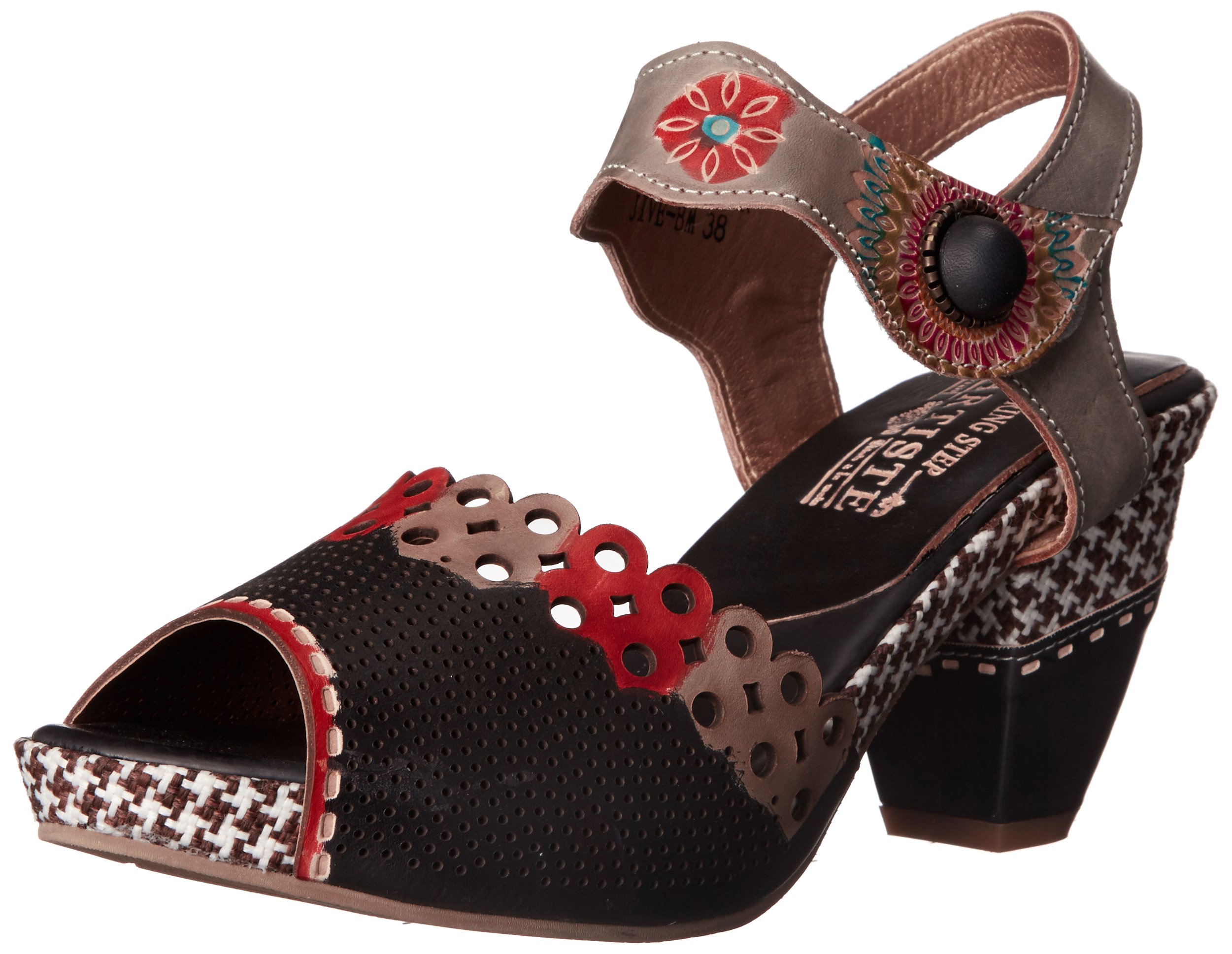 L’Artiste by Spring Step Women's Jive Sandal - Comfortable Leather Straps Summer Casual Shoes for Walking, Beach & Outdoor Activities