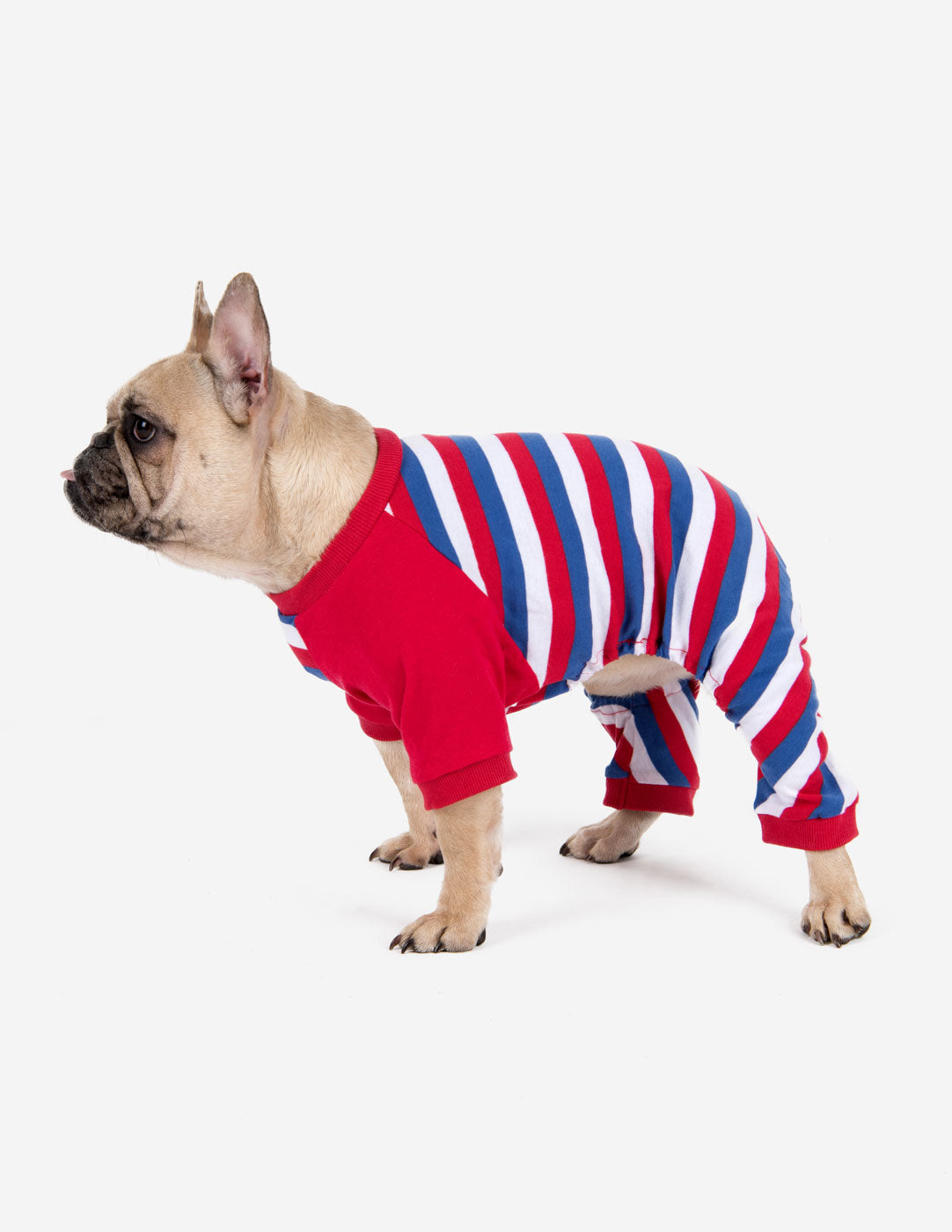 Dog Stripes Pajamas - Cozy Pet Pajama Set with Striped Design for Small & Medium Dogs | Perfect for Sleepovers, Winter Nights & Photo Shoots