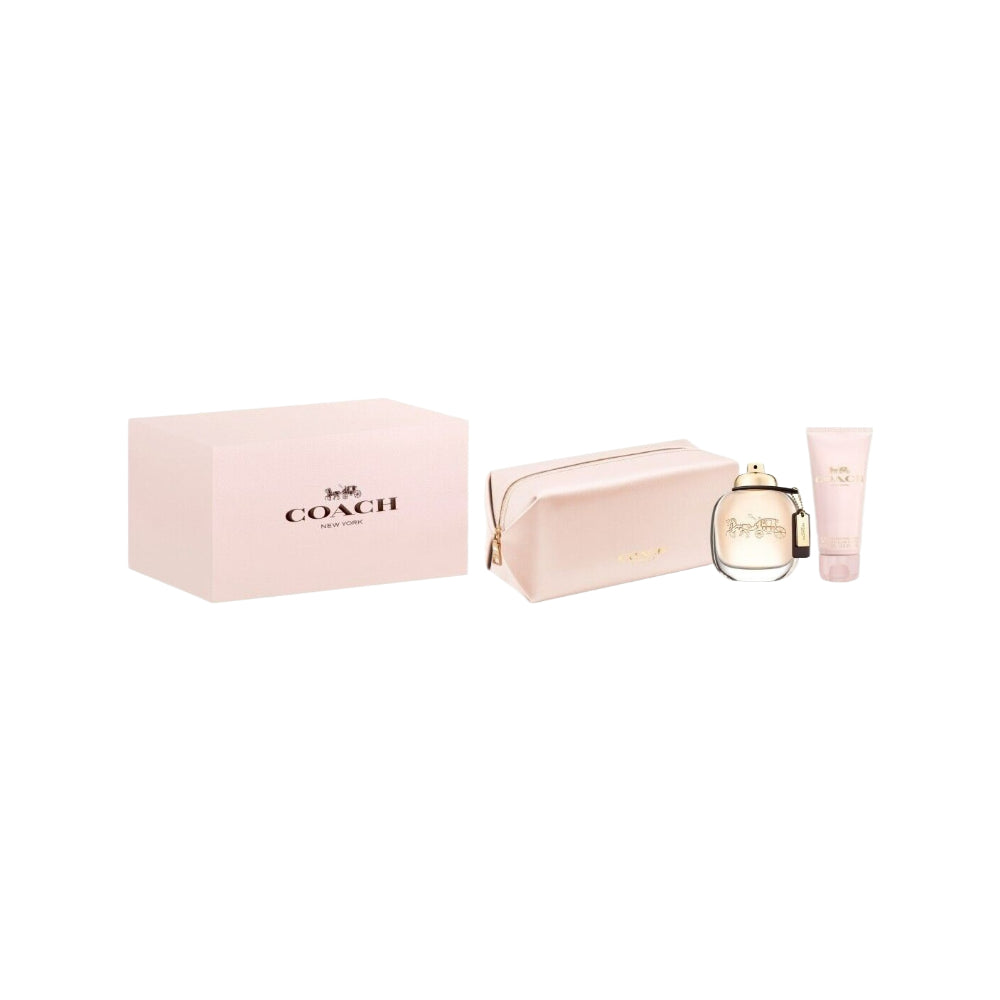 Coach New York 3 Piece Eau De Parfum Gift Set - 90ml Luxury Perfume for Women | Perfect for Daily Wear, Special Occasions & Gifts