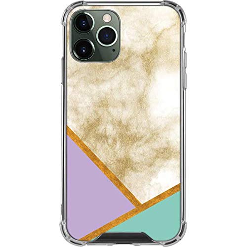 Skinit Clear Protective Phone Case for iPhone 12 Pro Max - Angled Marble Design | Slim Scratch-Resistant Cover | Perfect for Everyday Use & Style Protection