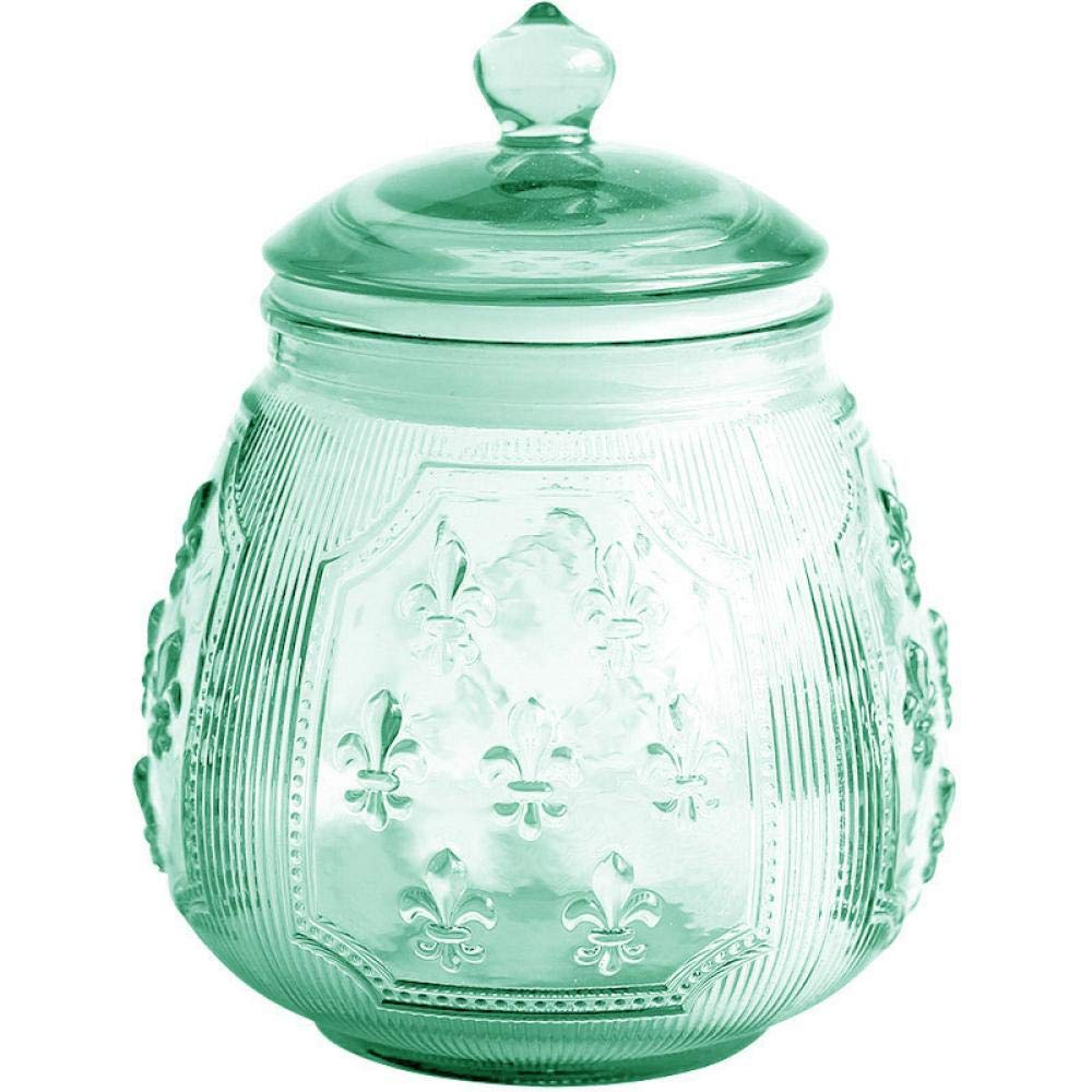 Vintage Relief Crystal Glass Candy Dish with Seal Lid - Elegant Snack Jar for Weddings, Parties & Home Decor | Perfect for Candy, Nuts, Treats & Desserts