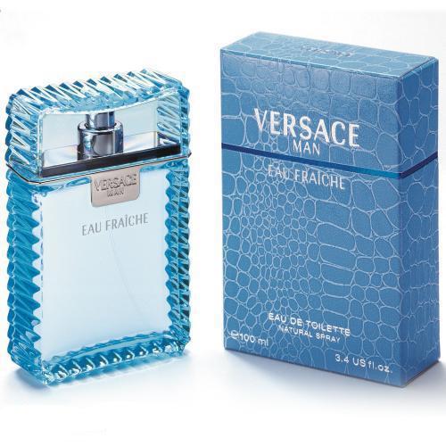Versace Eau Fraiche 100ml Eau de Toilette for Men - Fresh Citrus & Woody Fragrance | Daytime Wear, Office & Summer Cologne | Luxury Men's Perfume by Versace