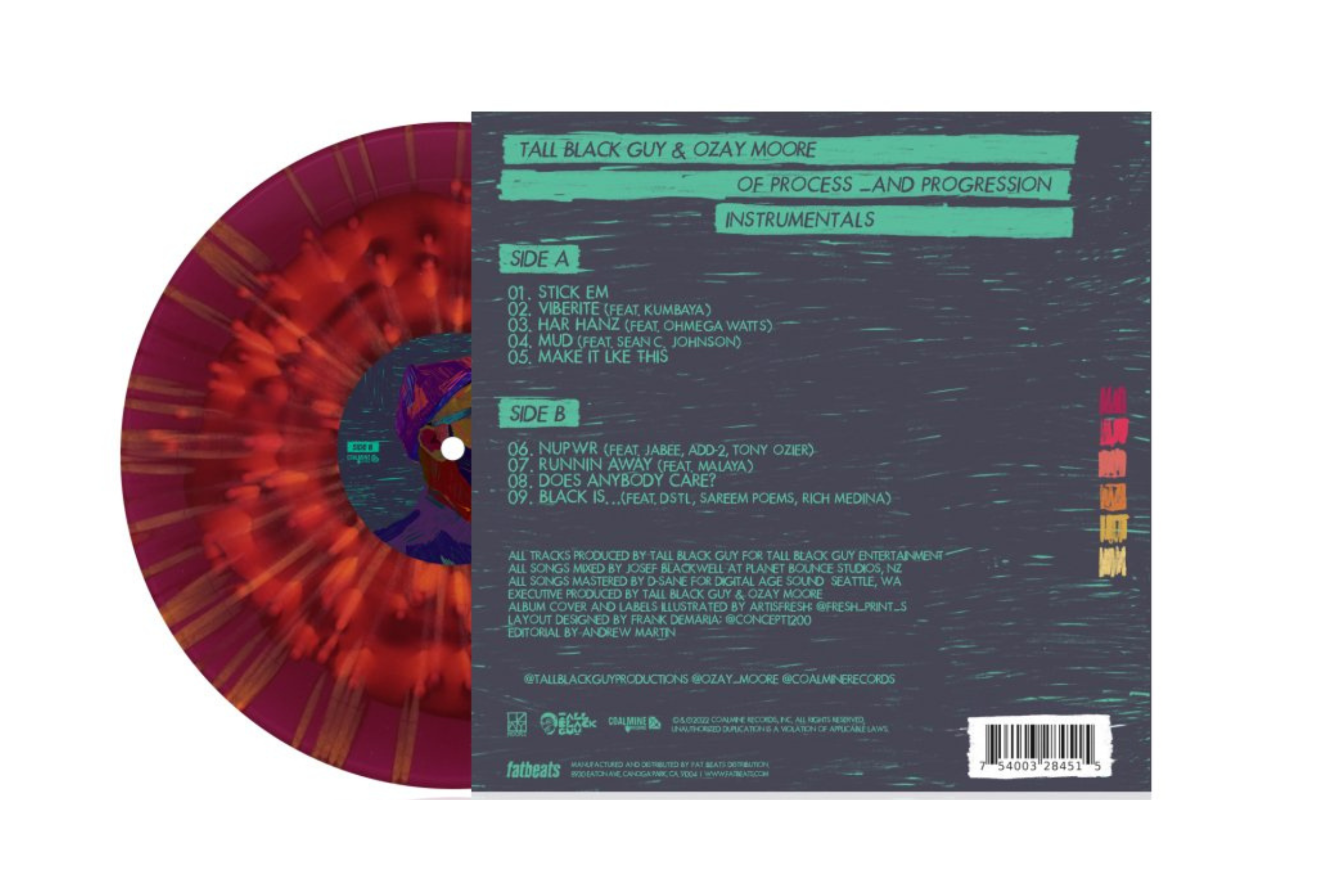 Of Process and Progression (Instrumental Album) - Limited Edition Colored Vinyl LP | Perfect for Relaxation, Study & Creative Work