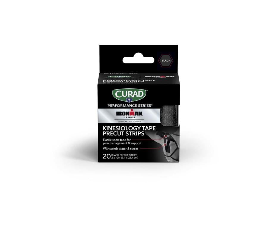 CURAD Performance Series Kinesiology Tape - Breathable Athletic Sports Tape for Pain Relief & Muscle Support - Ideal for Running, Yoga, CrossFit & Physical Therapy