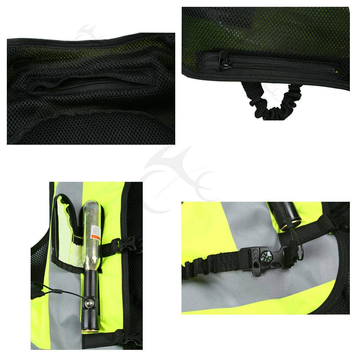 SLMOTO Motorcycle Airbag Vest - Hi-Vis Fluorescent Safety Jacket for Riders - Perfect for Street Biking, Racing & Adventure Touring