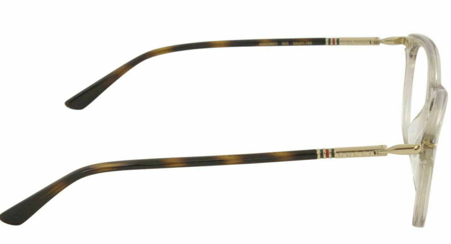 Gucci GG 0390 O 003 Gray Havana Eyeglasses for Women - Luxury Designer Sunglasses with UV Protection for Outdoor Activities & Fashion Accessories