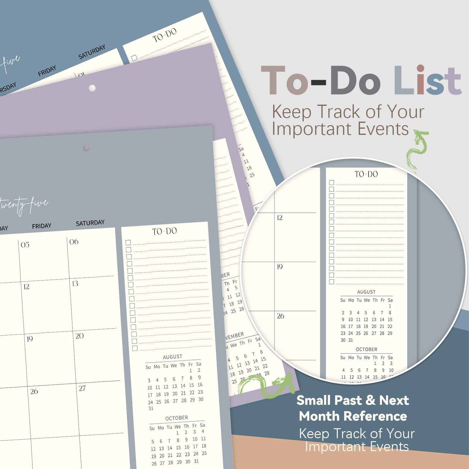 Guasslee 2025-2026 19-Month Academic Planner Calendar | 14
